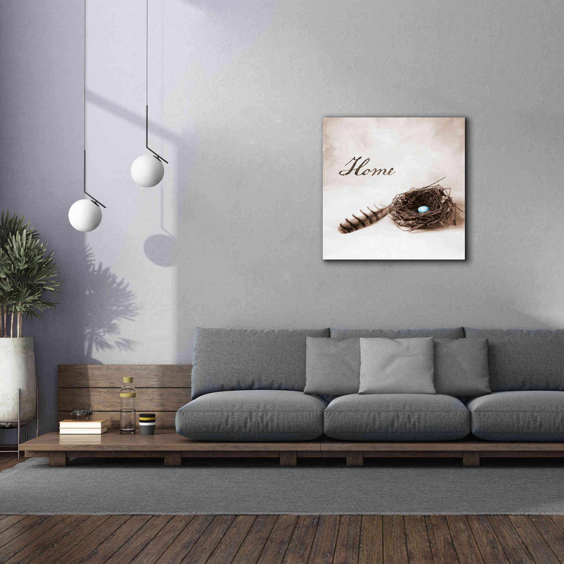 'Nestled IV - Home' by Debra Van Swearingen, Canvas Wall Art,37 x 37