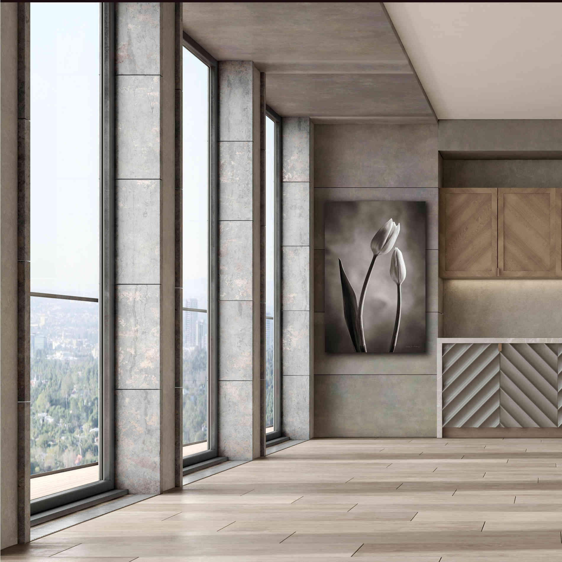 'Two Tone Tulips III' by Debra Van Swearingen, Canvas Wall Art,40 x 60