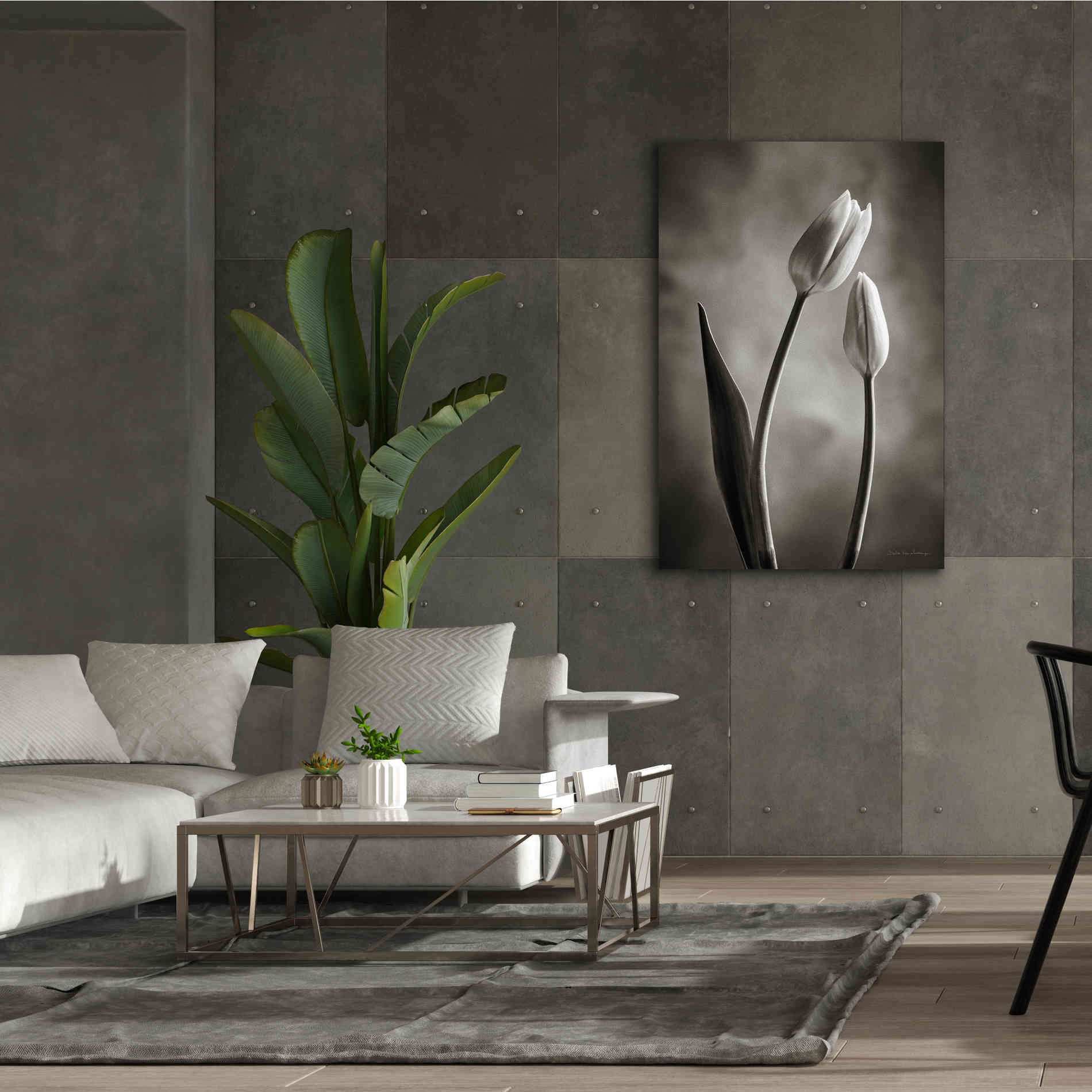 'Two Tone Tulips III' by Debra Van Swearingen, Canvas Wall Art,40 x 60