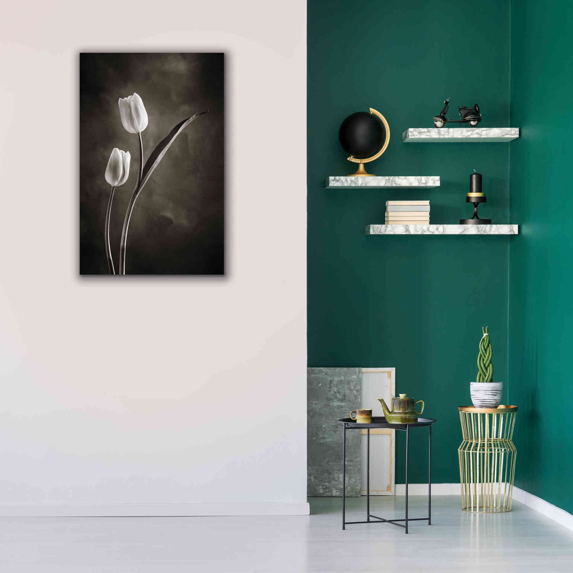 'Two Tone Tulips IV' by Debra Van Swearingen, Canvas Wall Art,26 x 40