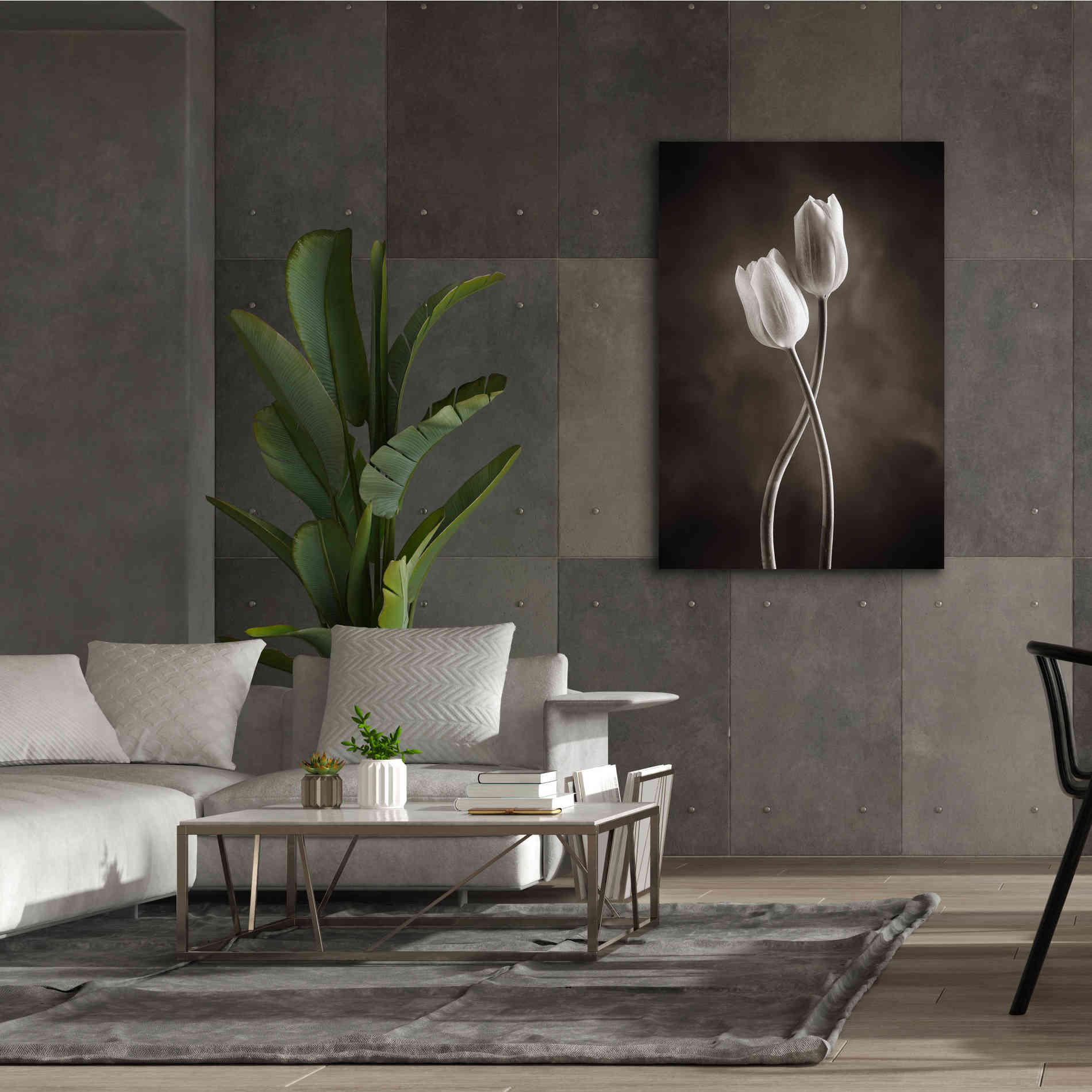 'Two Tone Tulips V' by Debra Van Swearingen, Canvas Wall Art,40 x 60
