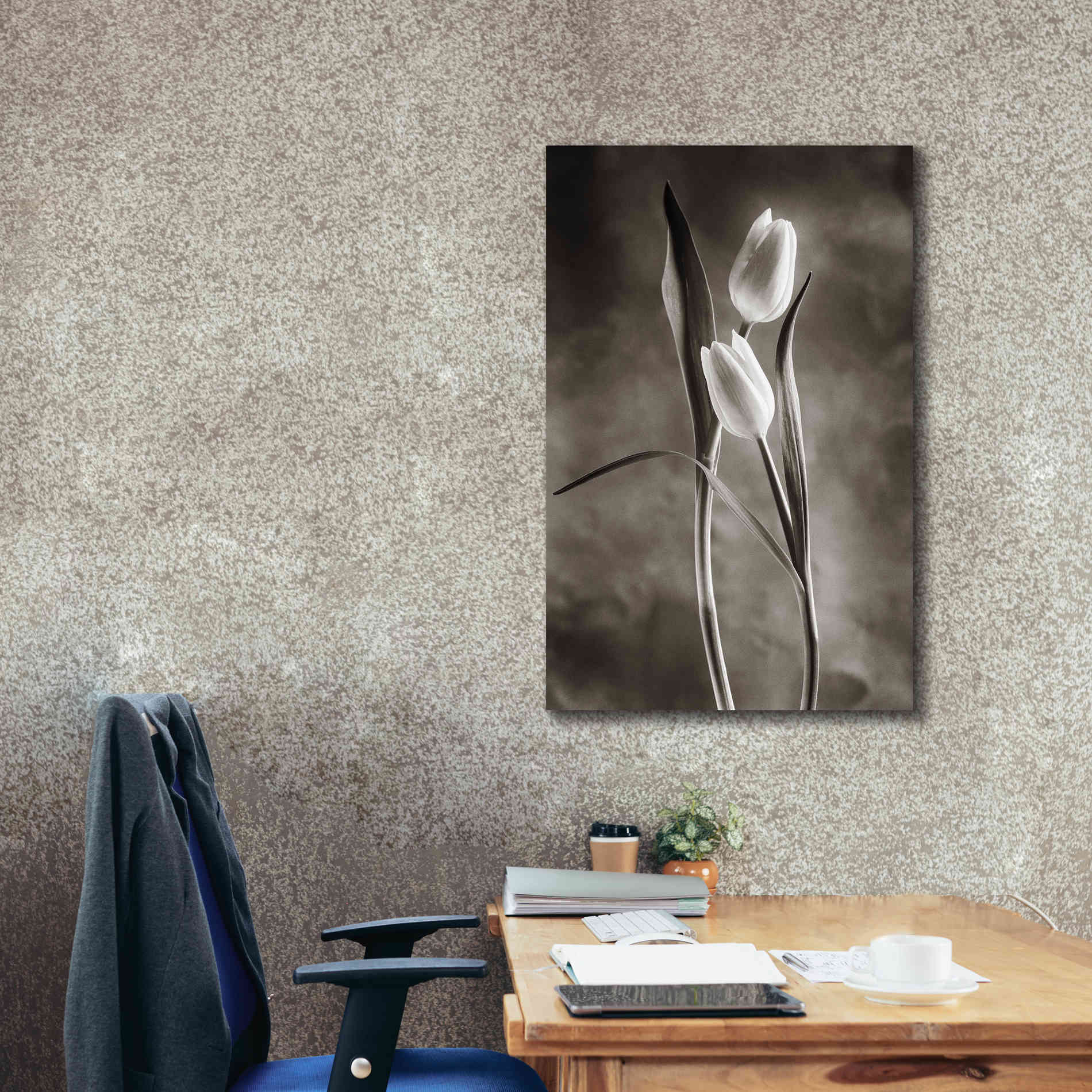 'Two Tone Tulips VI' by Debra Van Swearingen, Canvas Wall Art,26 x 40