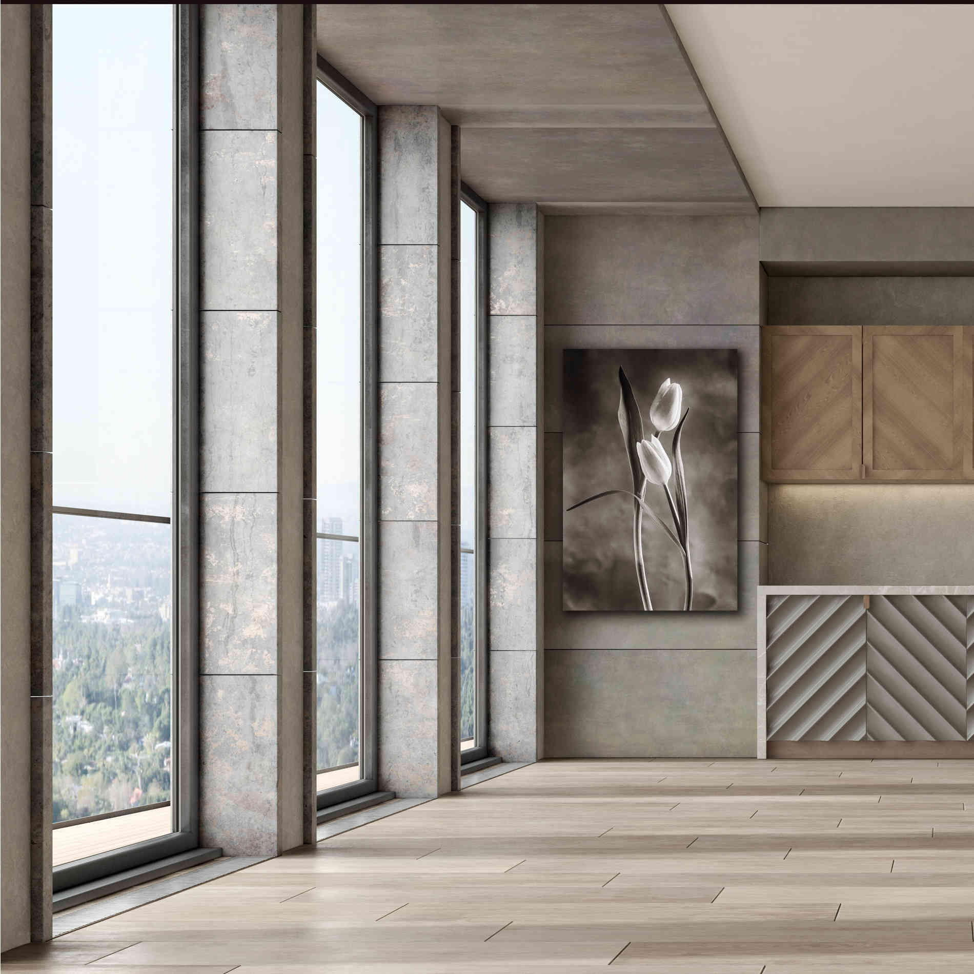 'Two Tone Tulips VI' by Debra Van Swearingen, Canvas Wall Art,40 x 60