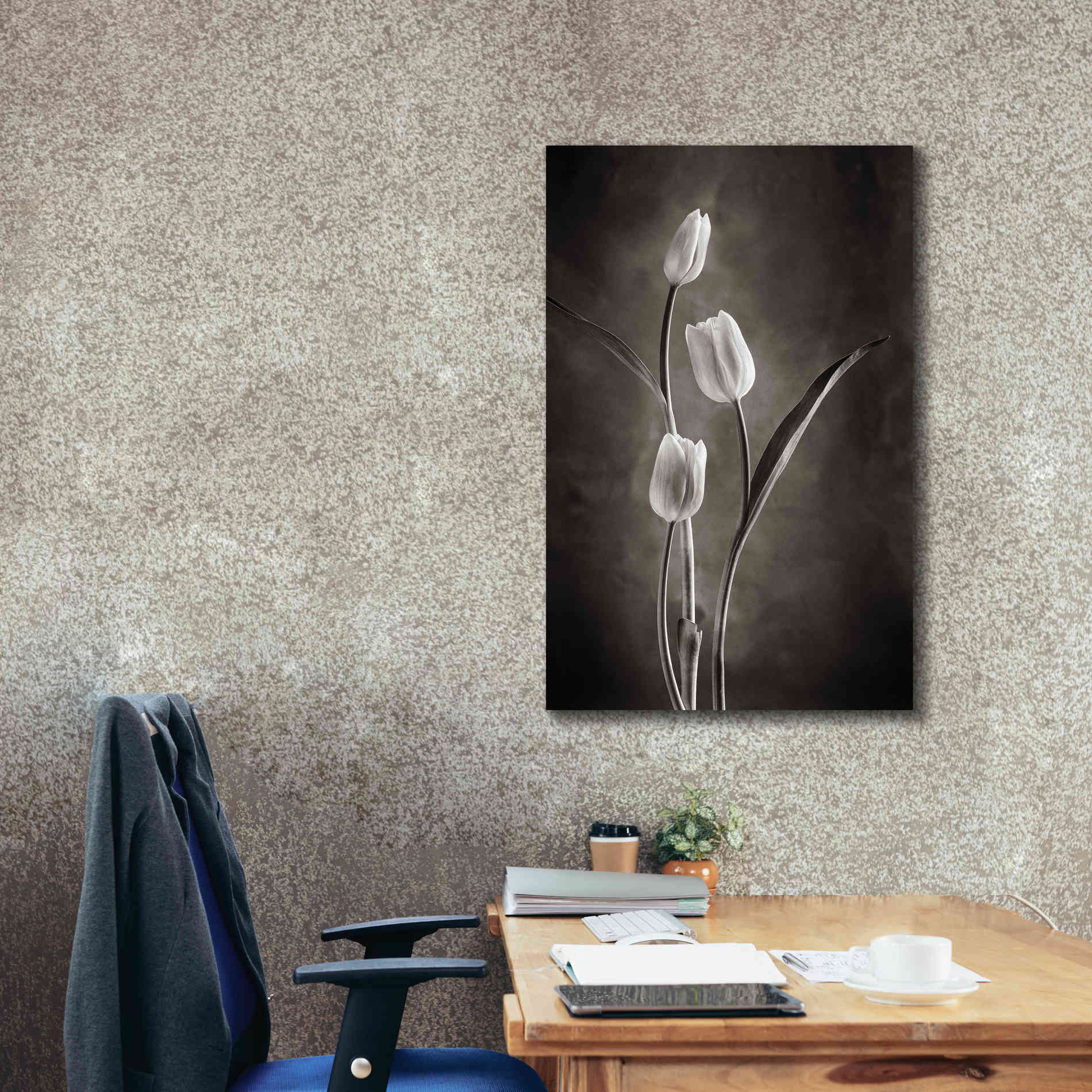 'Two Tone Tulips VIII' by Debra Van Swearingen, Canvas Wall Art,26 x 40