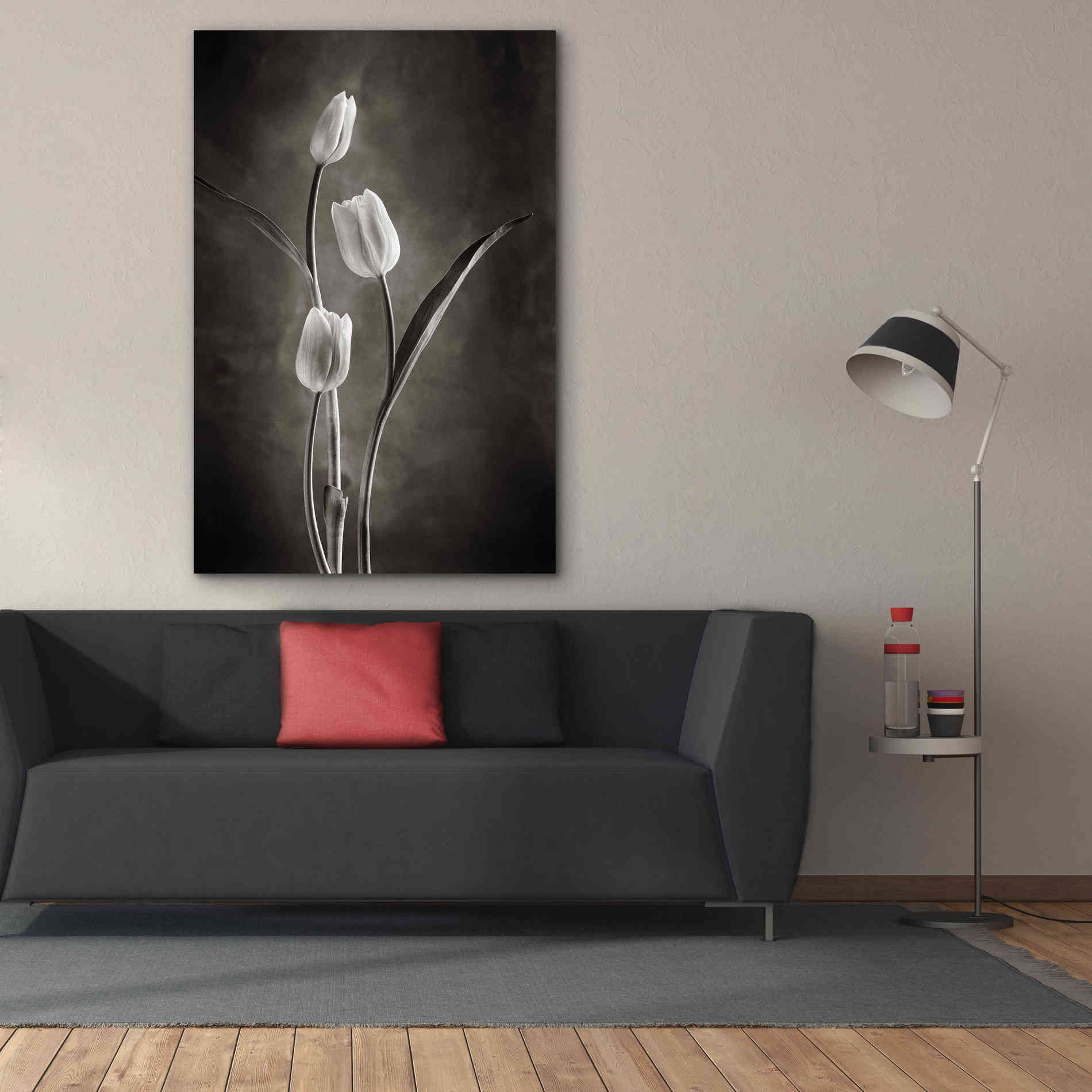 'Two Tone Tulips VIII' by Debra Van Swearingen, Canvas Wall Art,40 x 60