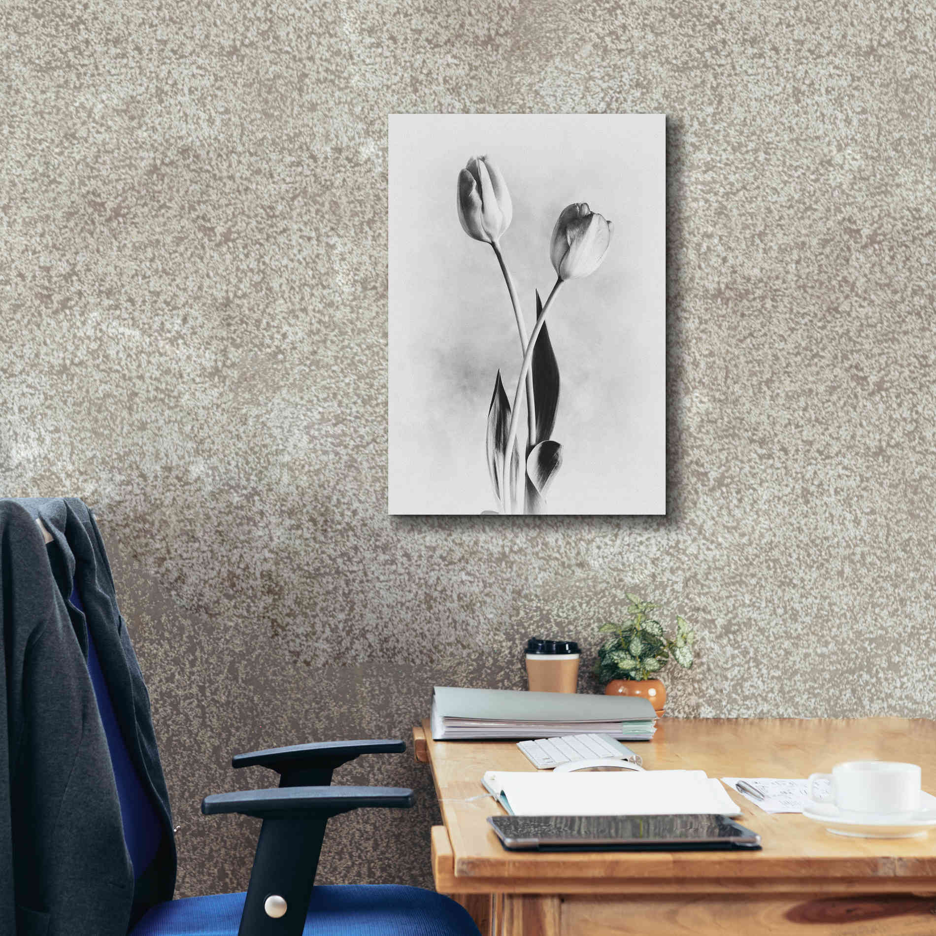 'Soft Tulips IV' by Debra Van Swearingen, Canvas Wall Art,18 x 26