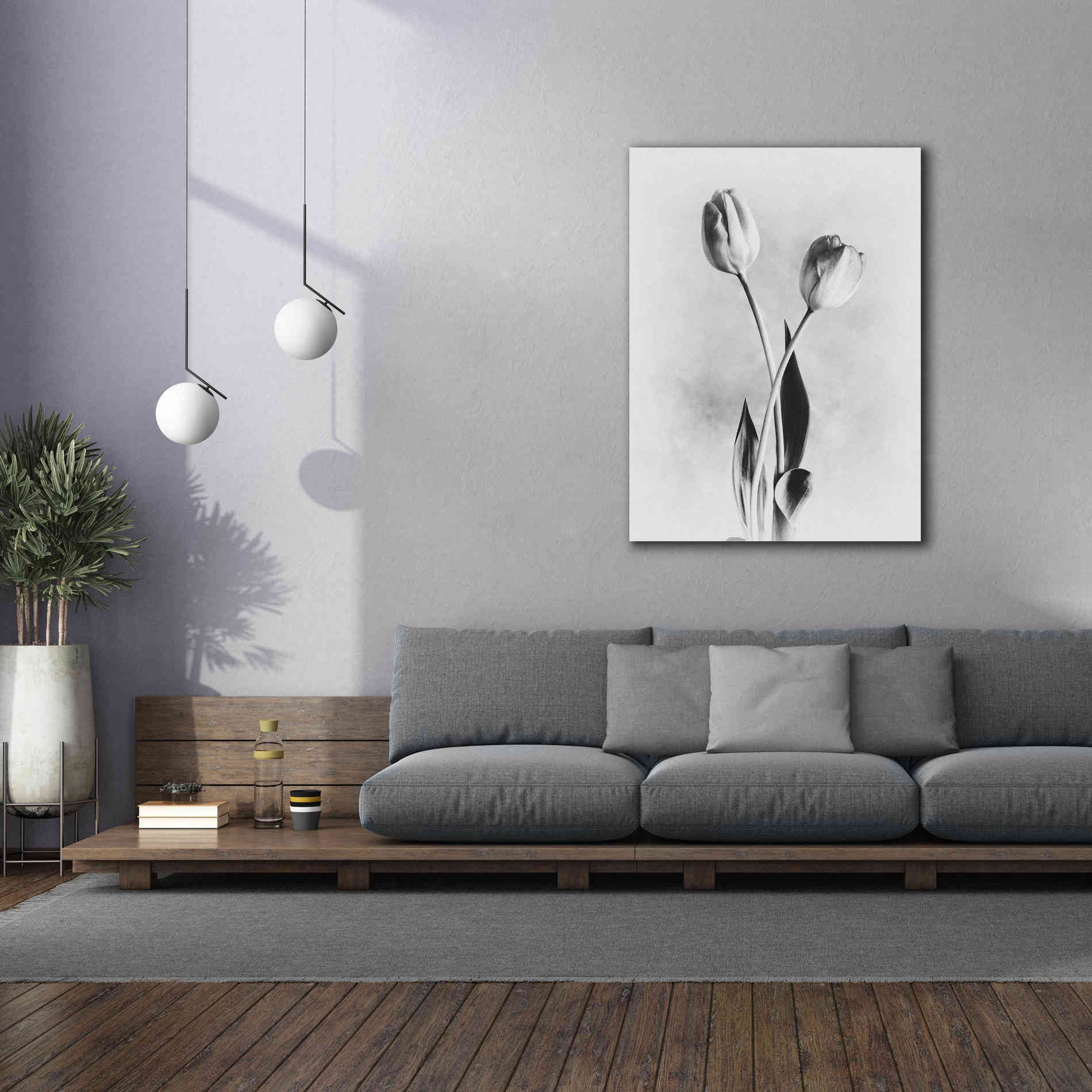 'Soft Tulips IV' by Debra Van Swearingen, Canvas Wall Art,40 x 54