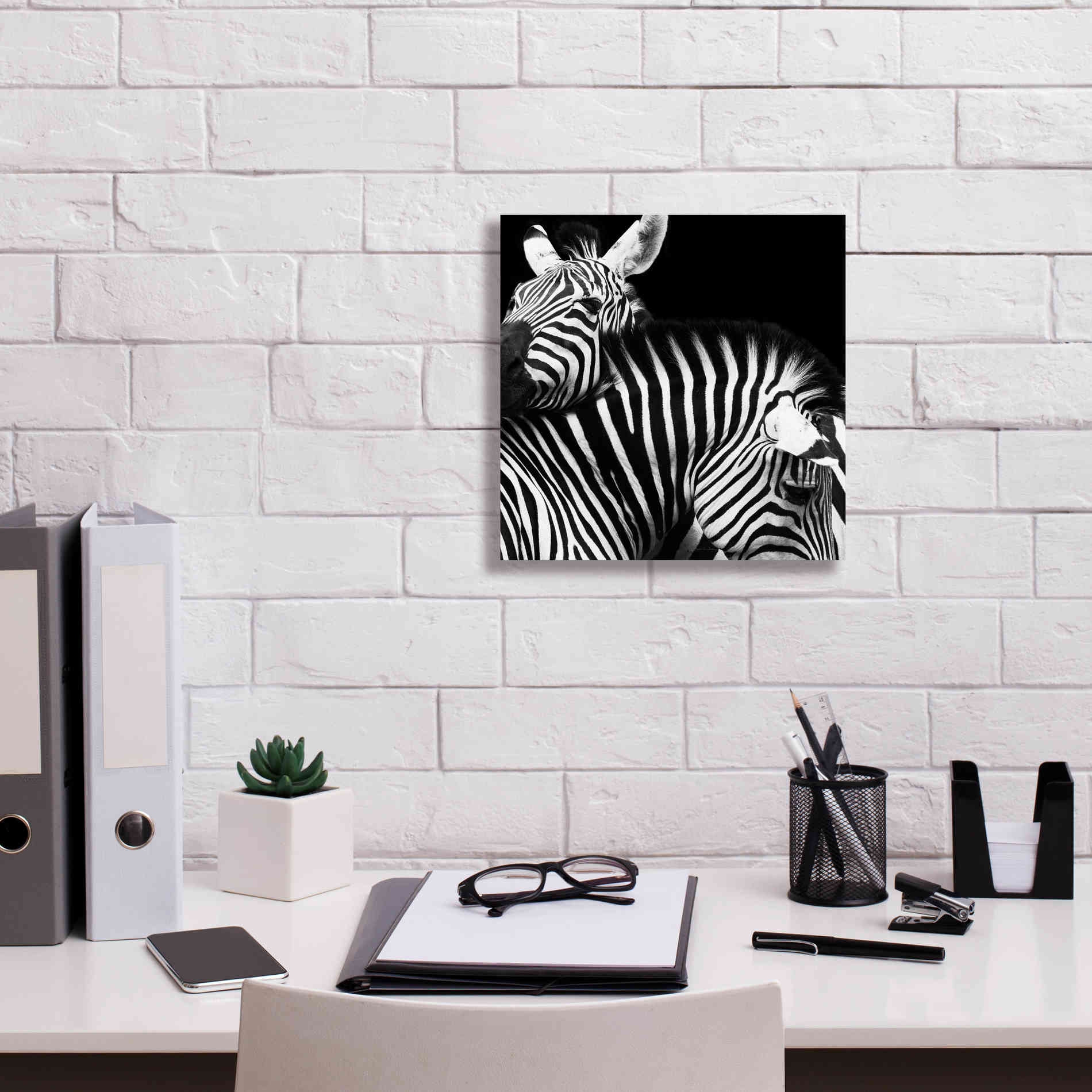 'Zebra VI' by Debra Van Swearingen, Canvas Wall Art,12 x 12