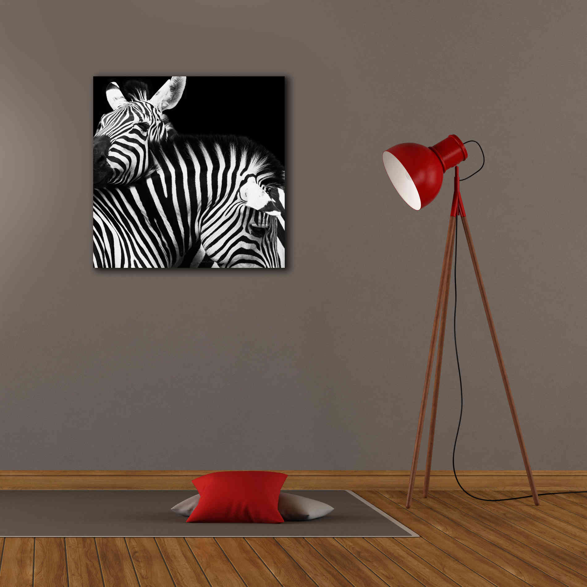 'Zebra VI' by Debra Van Swearingen, Canvas Wall Art,26 x 26