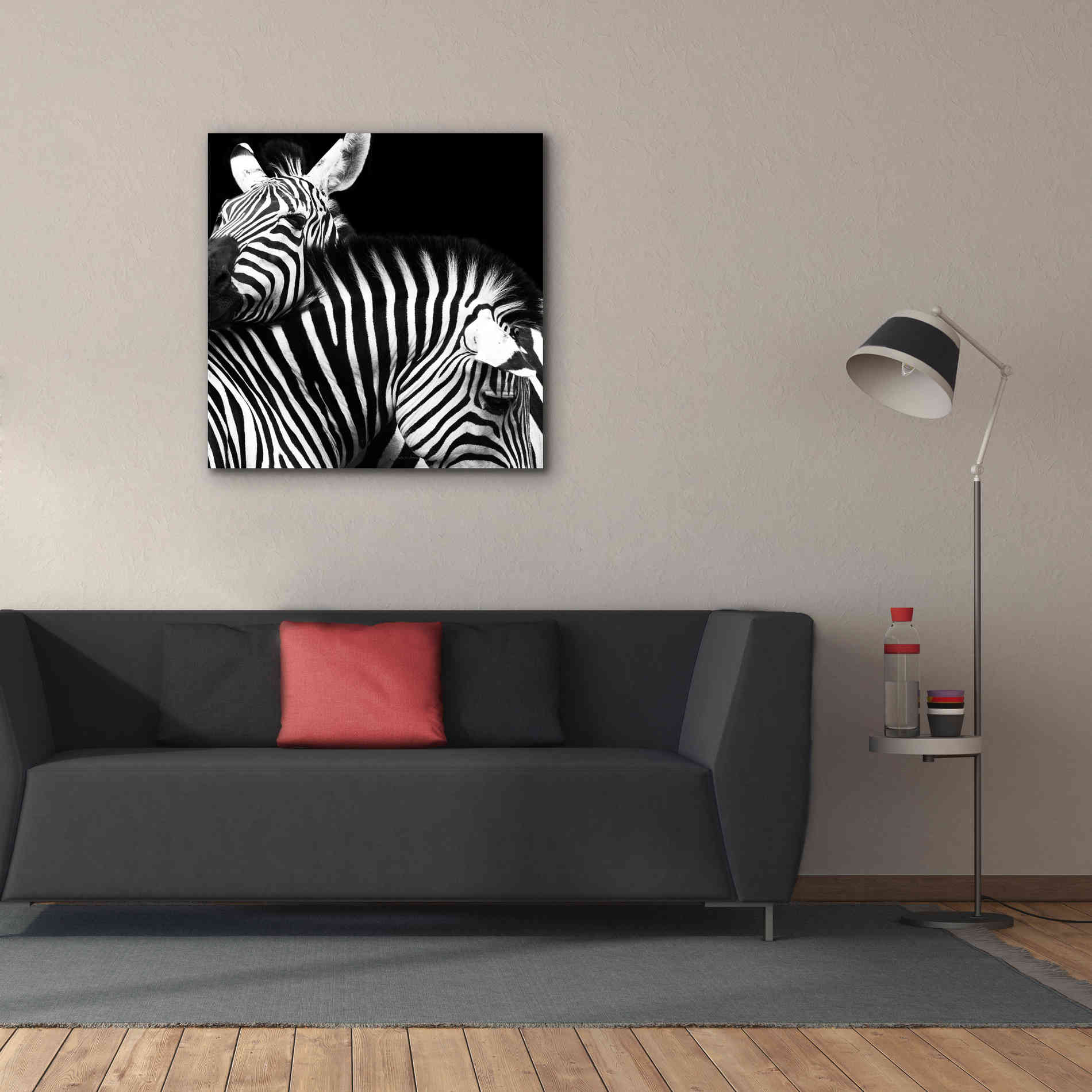 'Zebra VI' by Debra Van Swearingen, Canvas Wall Art,37 x 37
