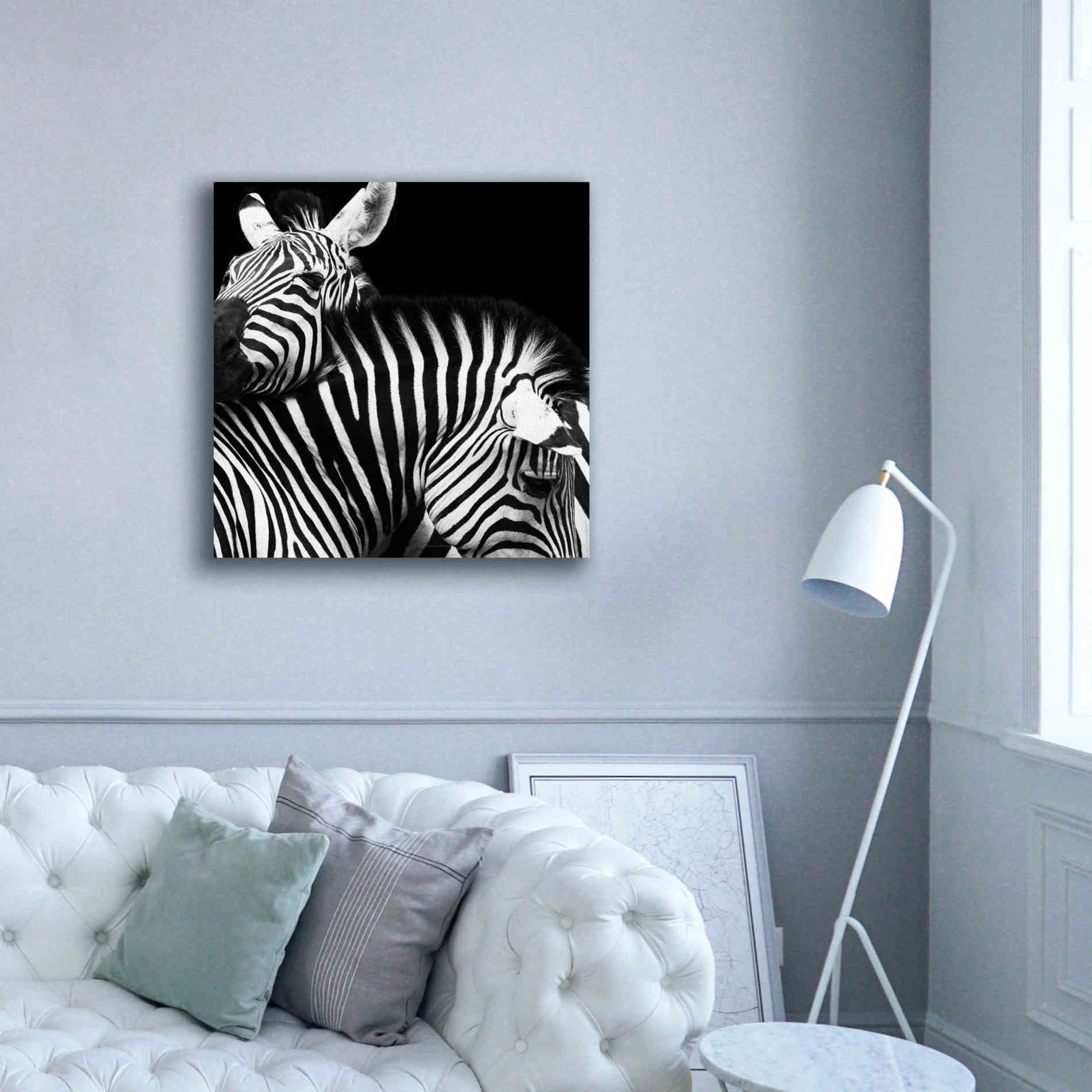 'Zebra VI' by Debra Van Swearingen, Canvas Wall Art,37 x 37