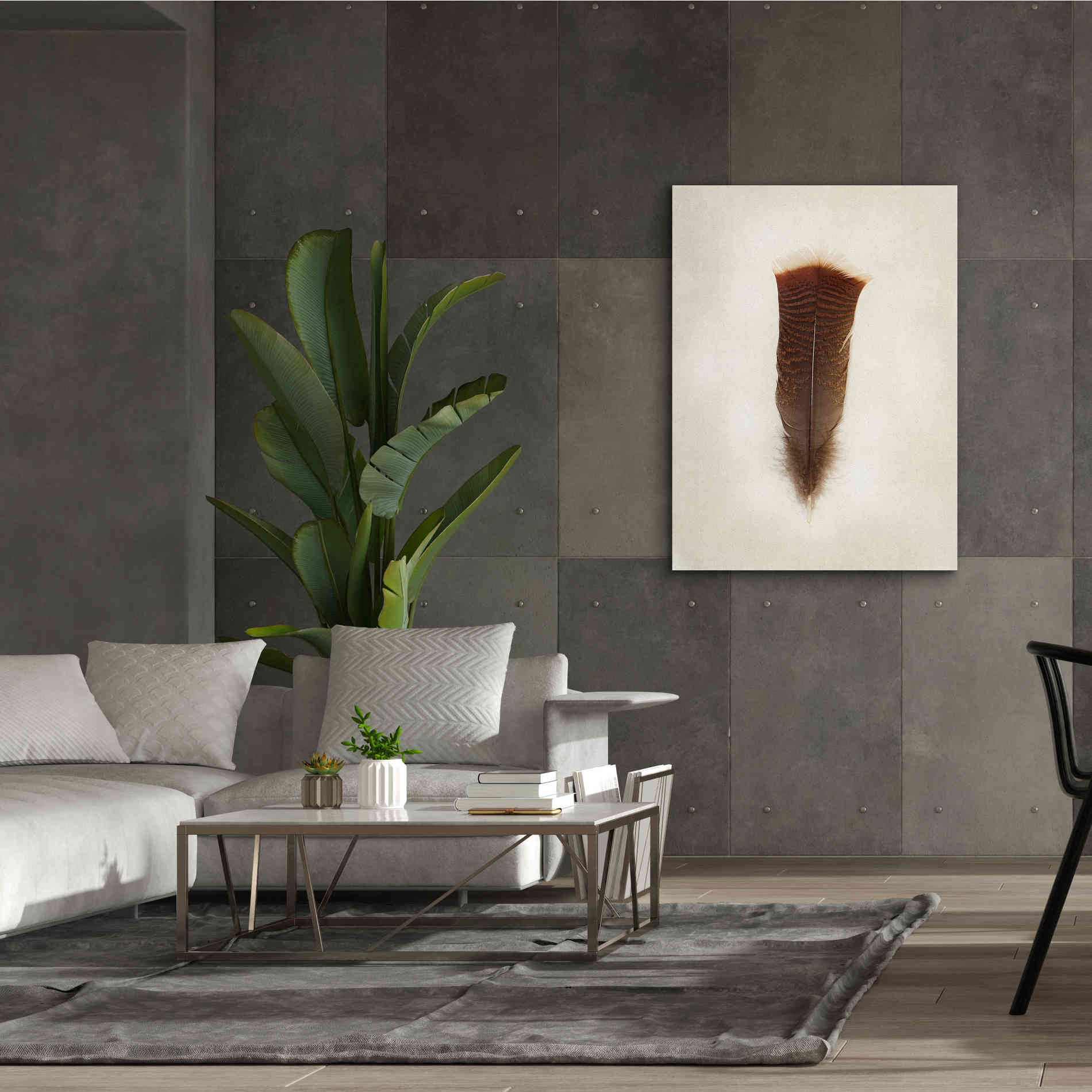 'Feather III' by Debra Van Swearingen, Canvas Wall Art,40 x 54