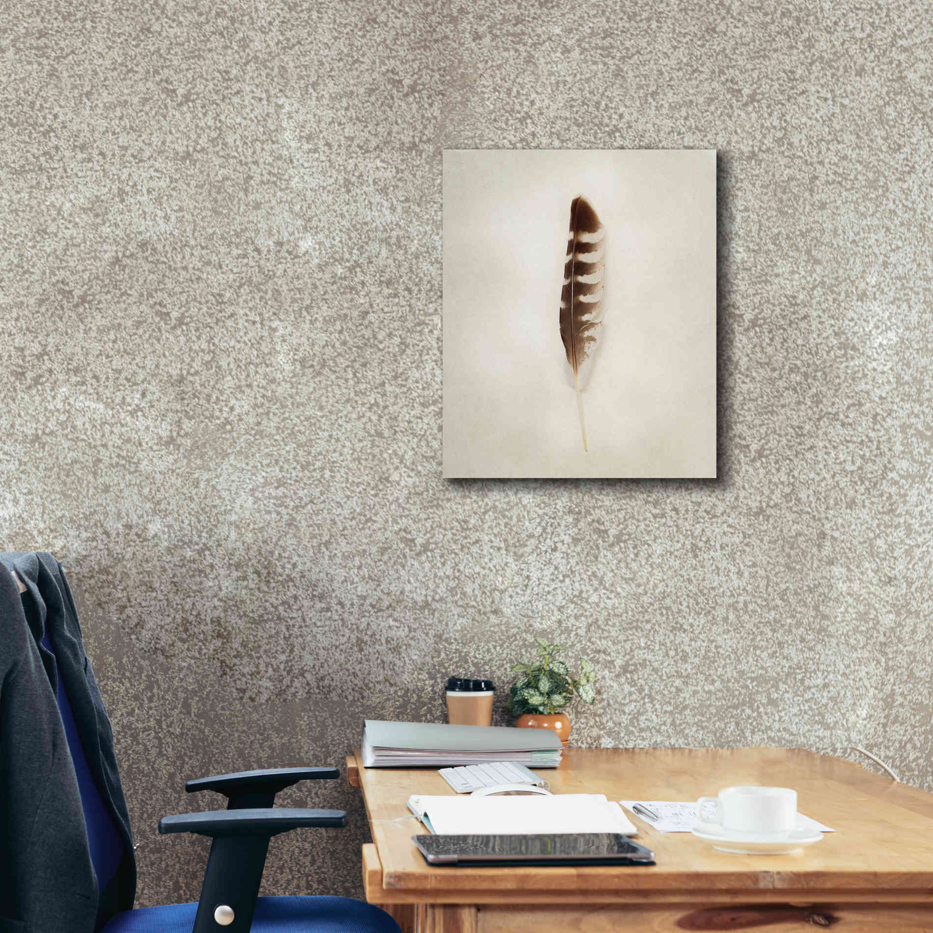 'Feather IV' by Debra Van Swearingen, Canvas Wall Art,20 x 24