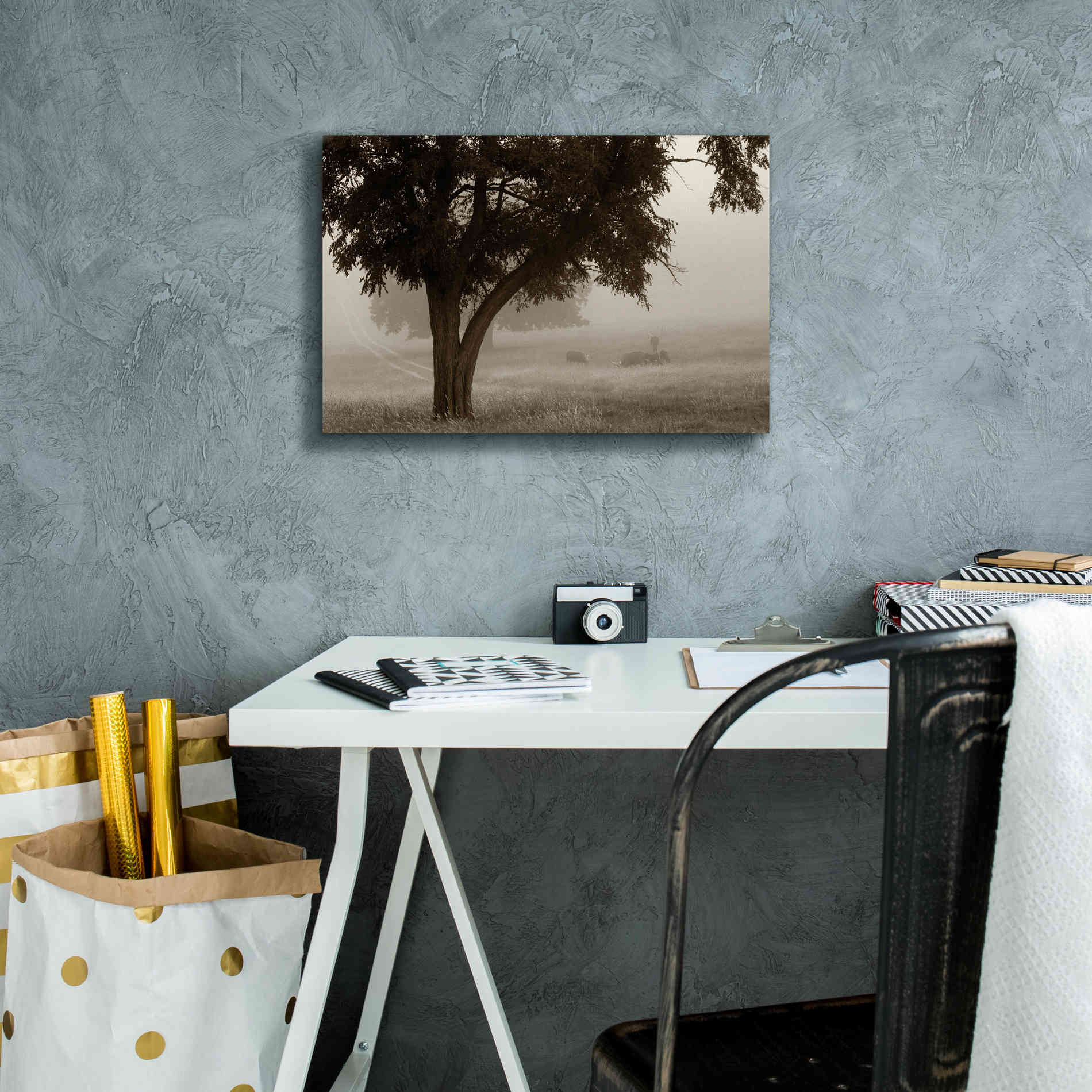 'Calm Mist' by Debra Van Swearingen, Canvas Wall Art,18 x 12