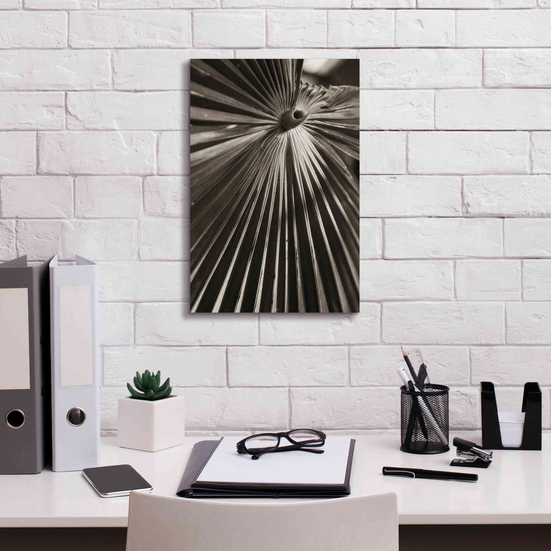 'Palm Frond 1' by Debra Van Swearingen, Canvas Wall Art,12 x 18