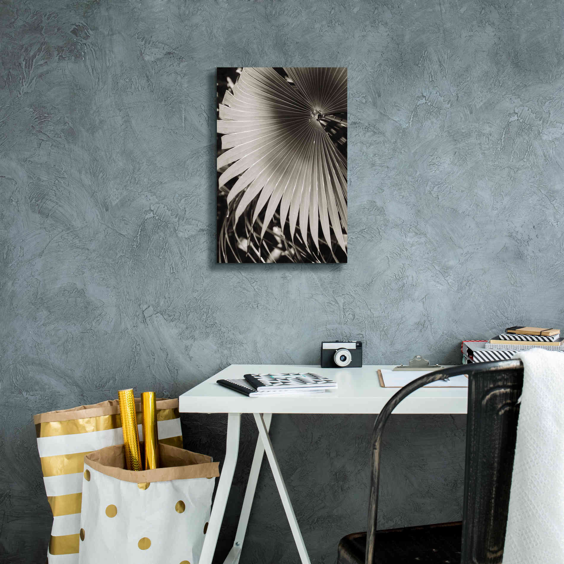 'Palm Frond 2' by Debra Van Swearingen, Canvas Wall Art,12 x 18