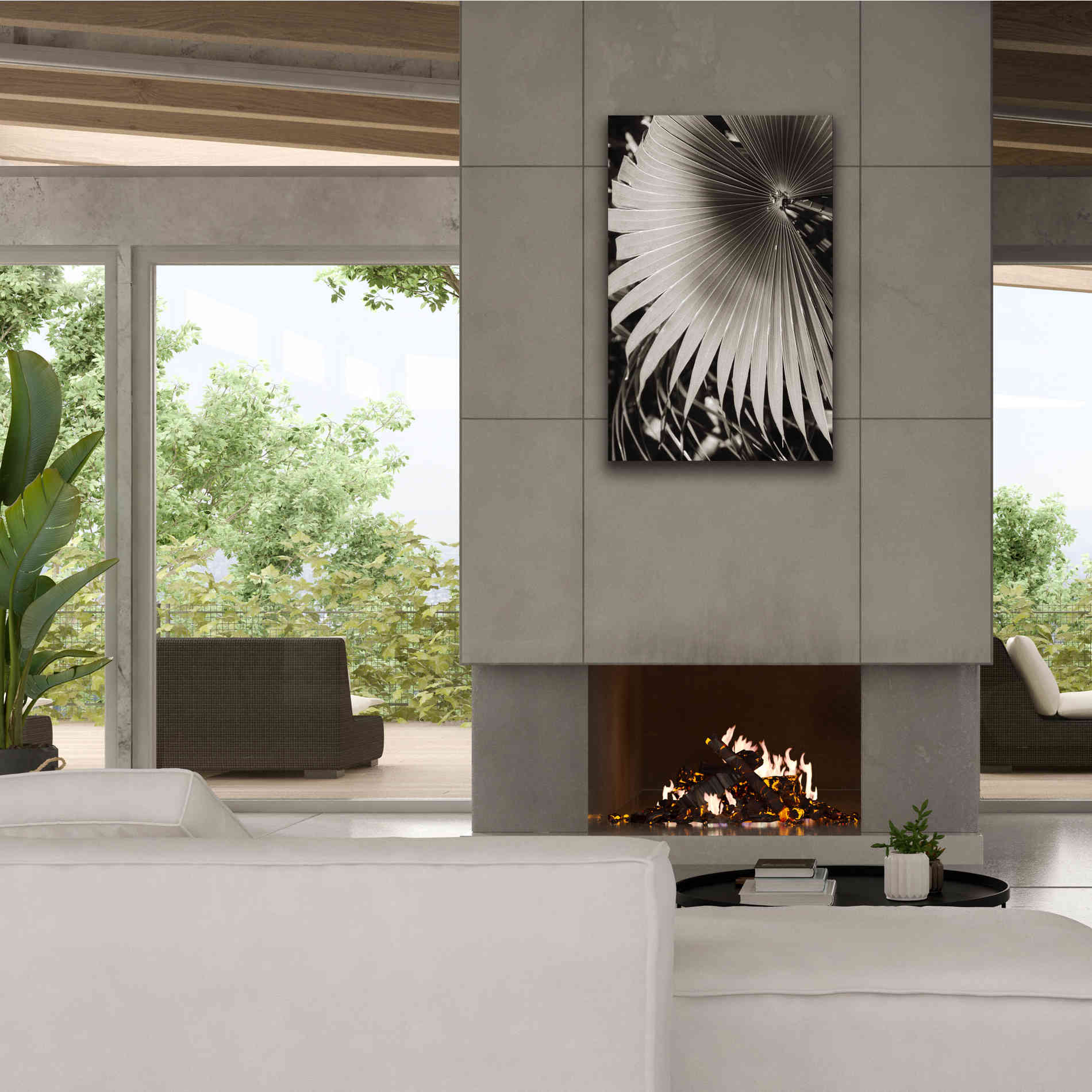 'Palm Frond 2' by Debra Van Swearingen, Canvas Wall Art,26 x 40