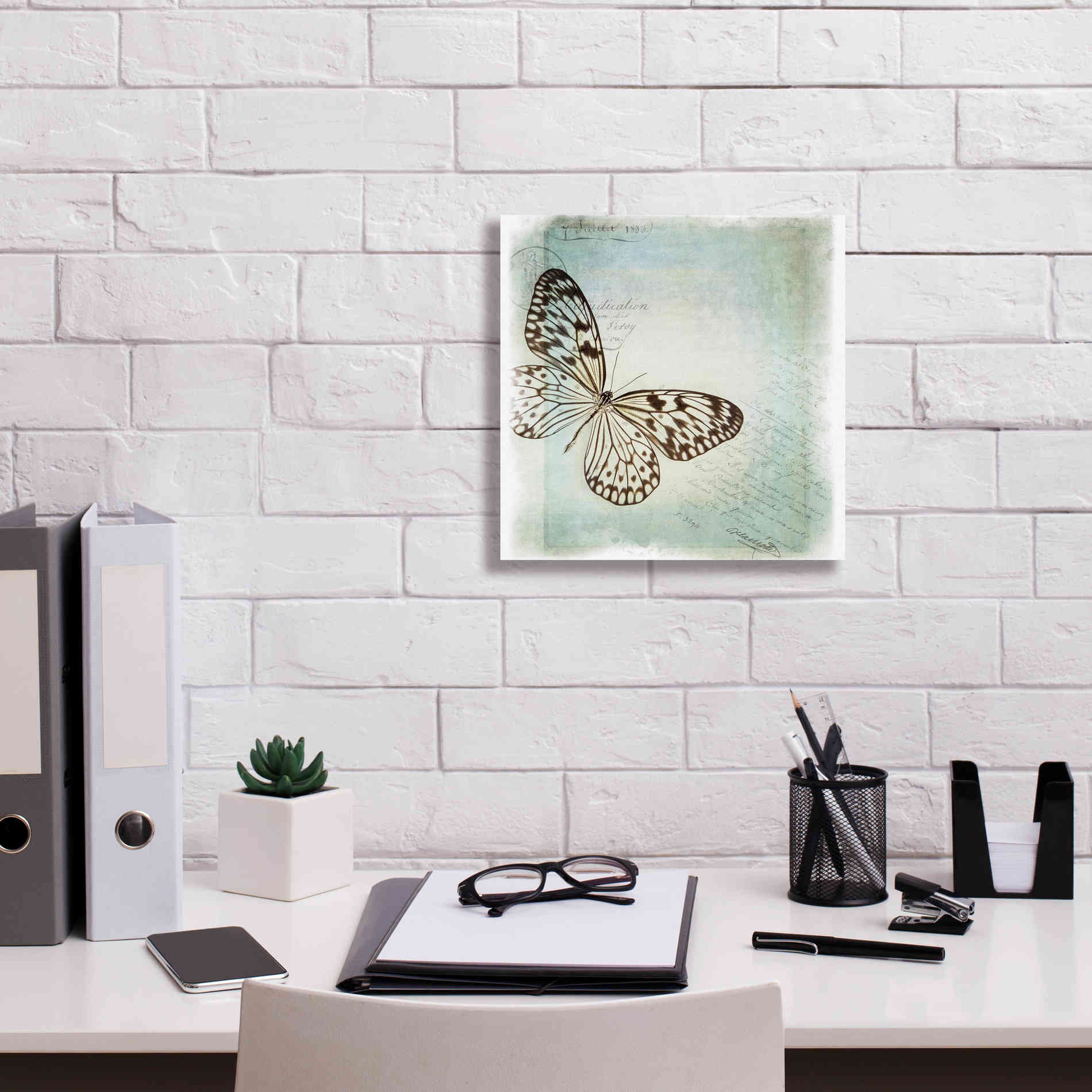 'Floating Butterfly IV' by Debra Van Swearingen, Canvas Wall Art,12 x 12