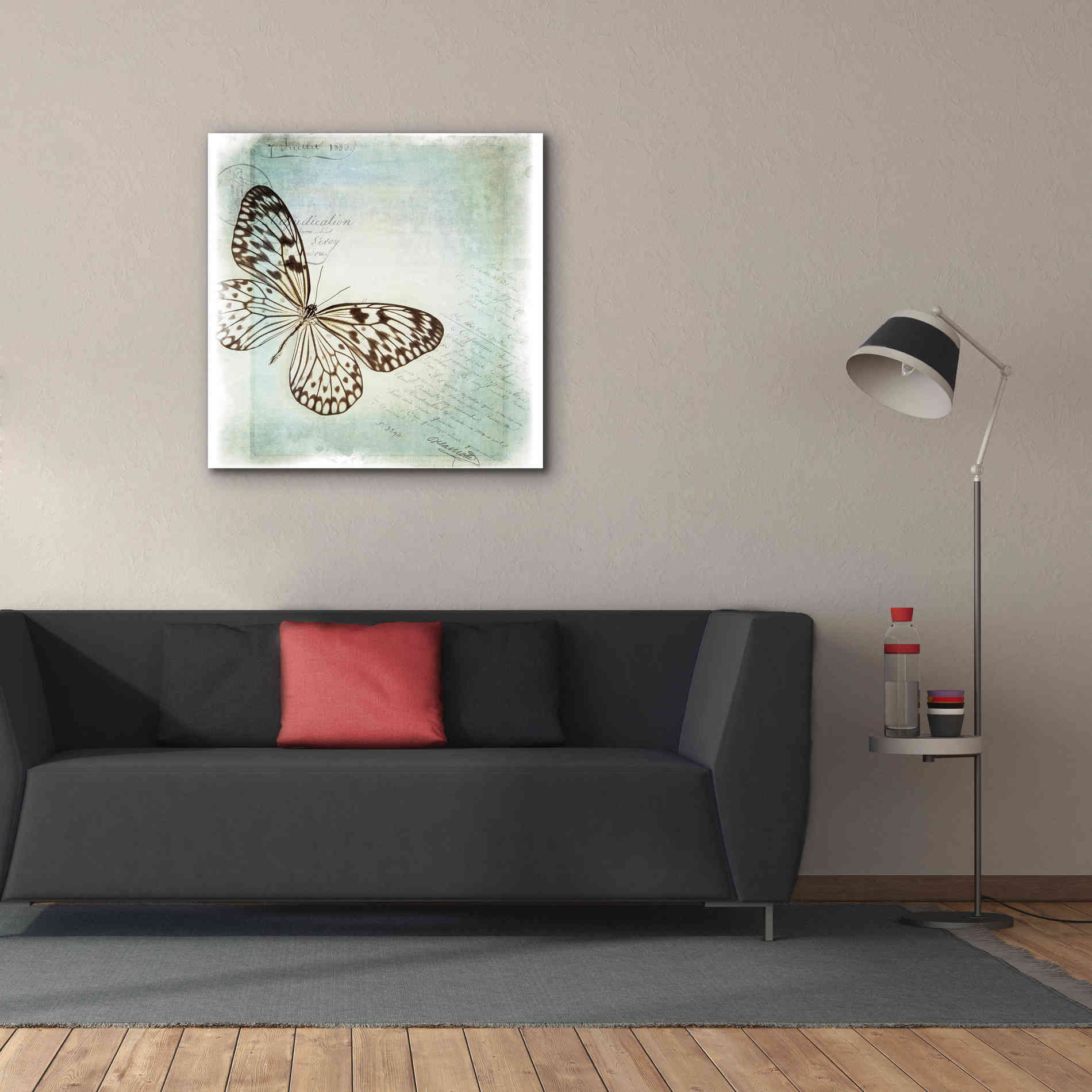'Floating Butterfly IV' by Debra Van Swearingen, Canvas Wall Art,37 x 37