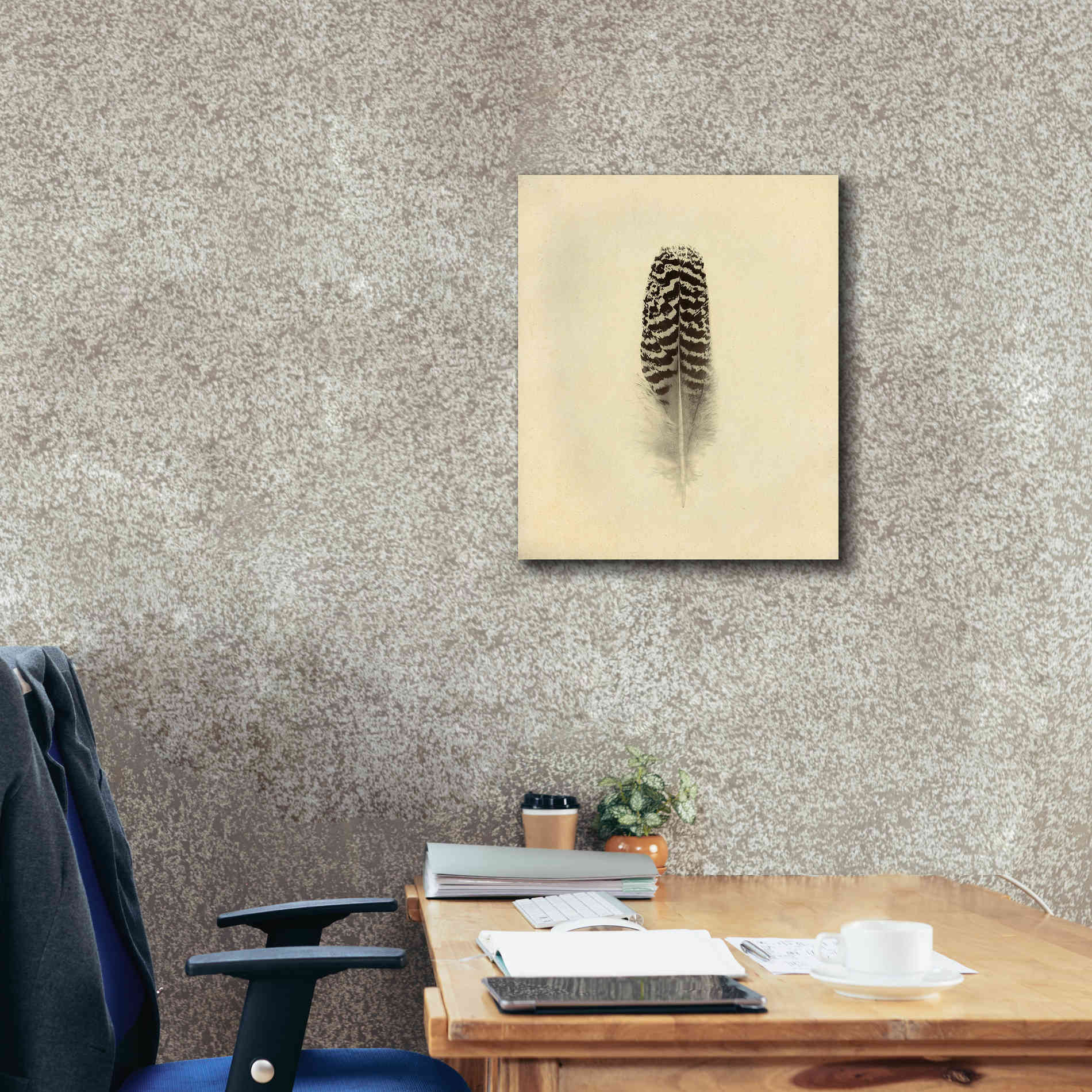 'Feather I Vintage' by Debra Van Swearingen, Canvas Wall Art,20 x 24