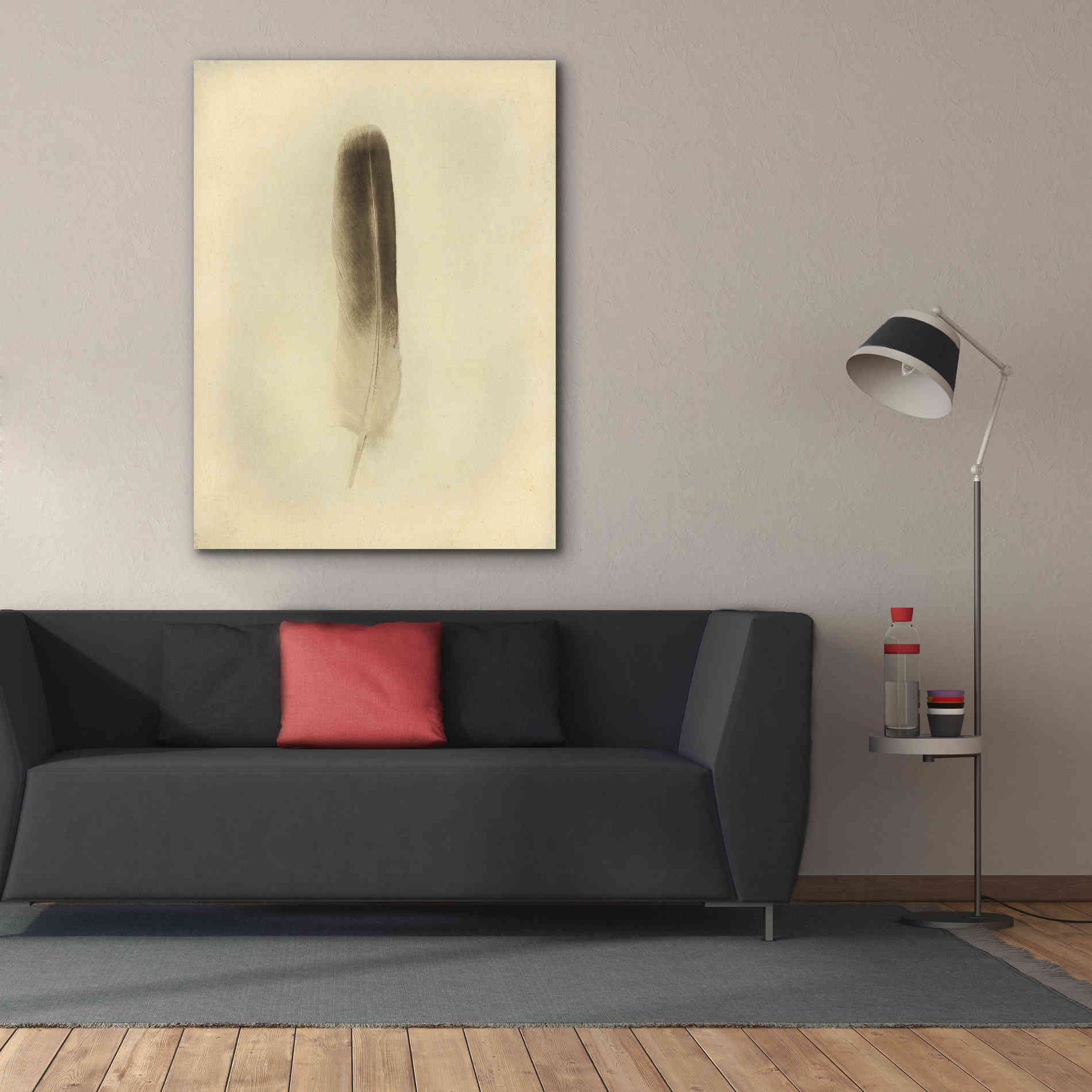 'Feather II Vintage' by Debra Van Swearingen, Canvas Wall Art,40 x 54