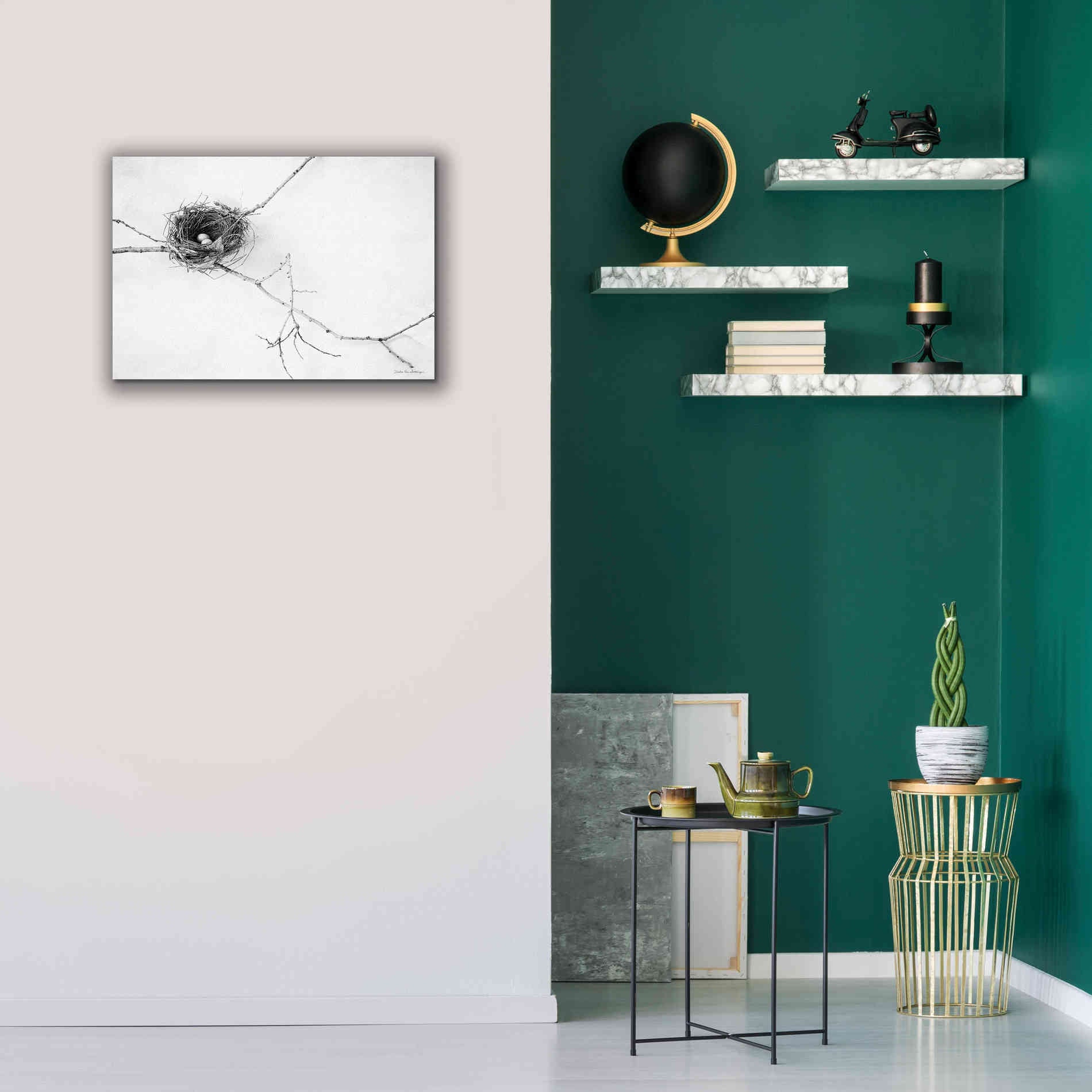 'Nest and Branch I' by Debra Van Swearingen, Canvas Wall Art,26 x 18