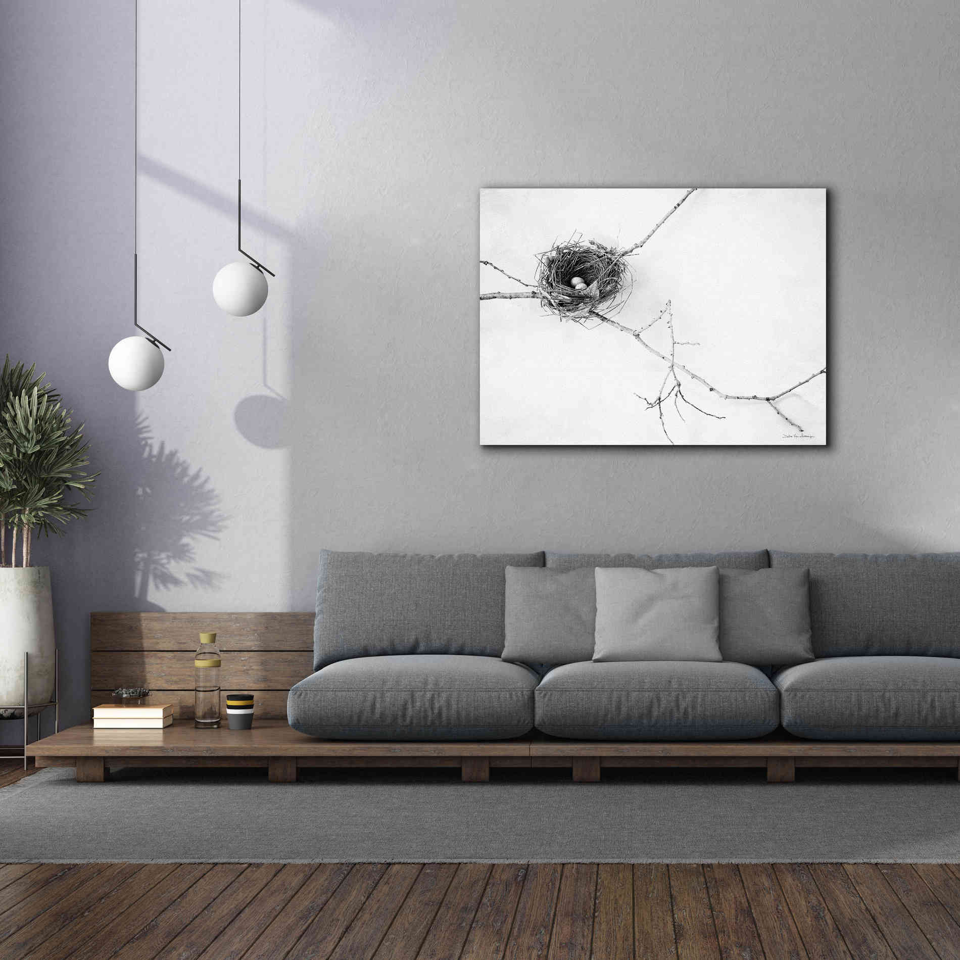 'Nest and Branch I' by Debra Van Swearingen, Canvas Wall Art,54 x 40