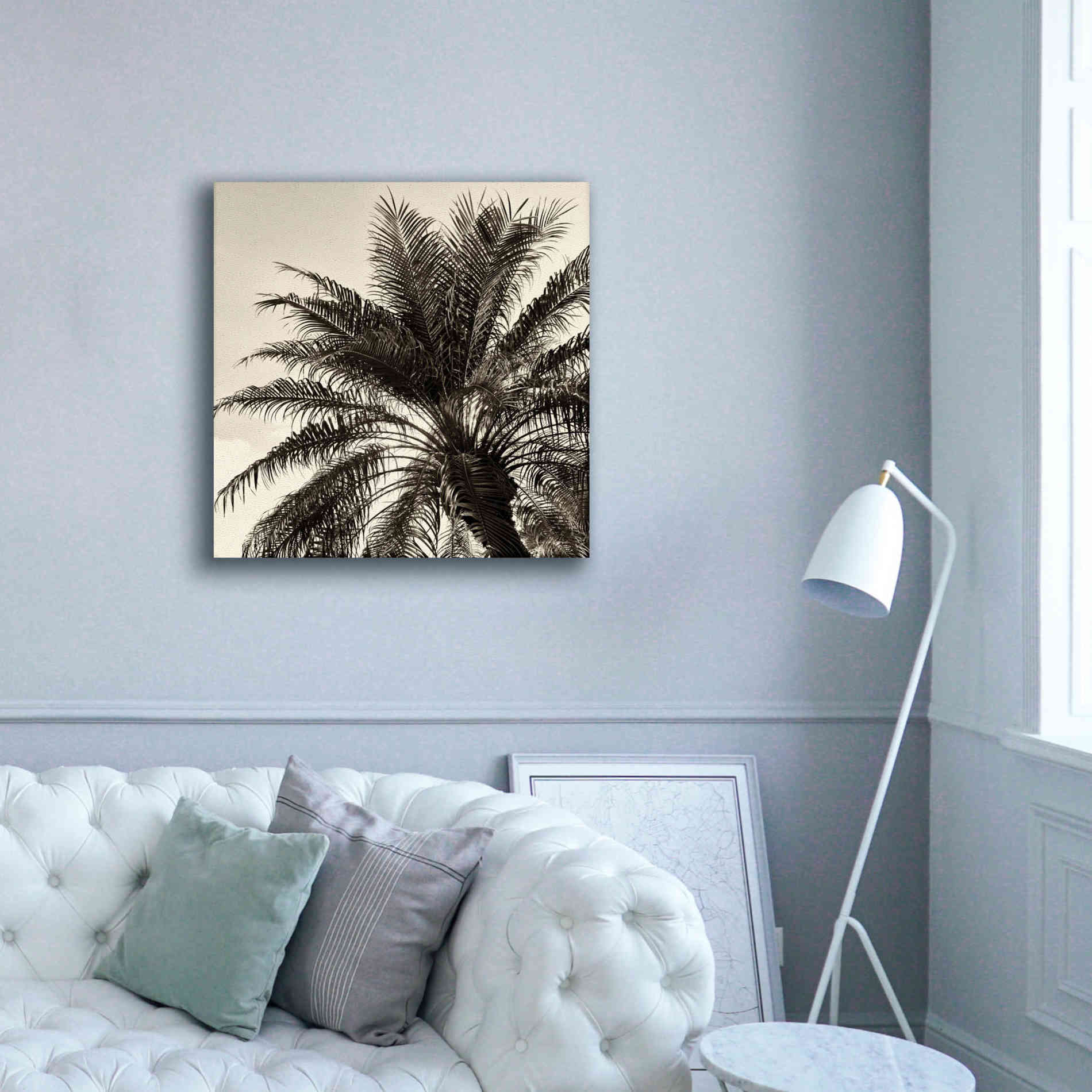 'Palm Tree Sepia I' by Debra Van Swearingen, Canvas Wall Art,37 x 37