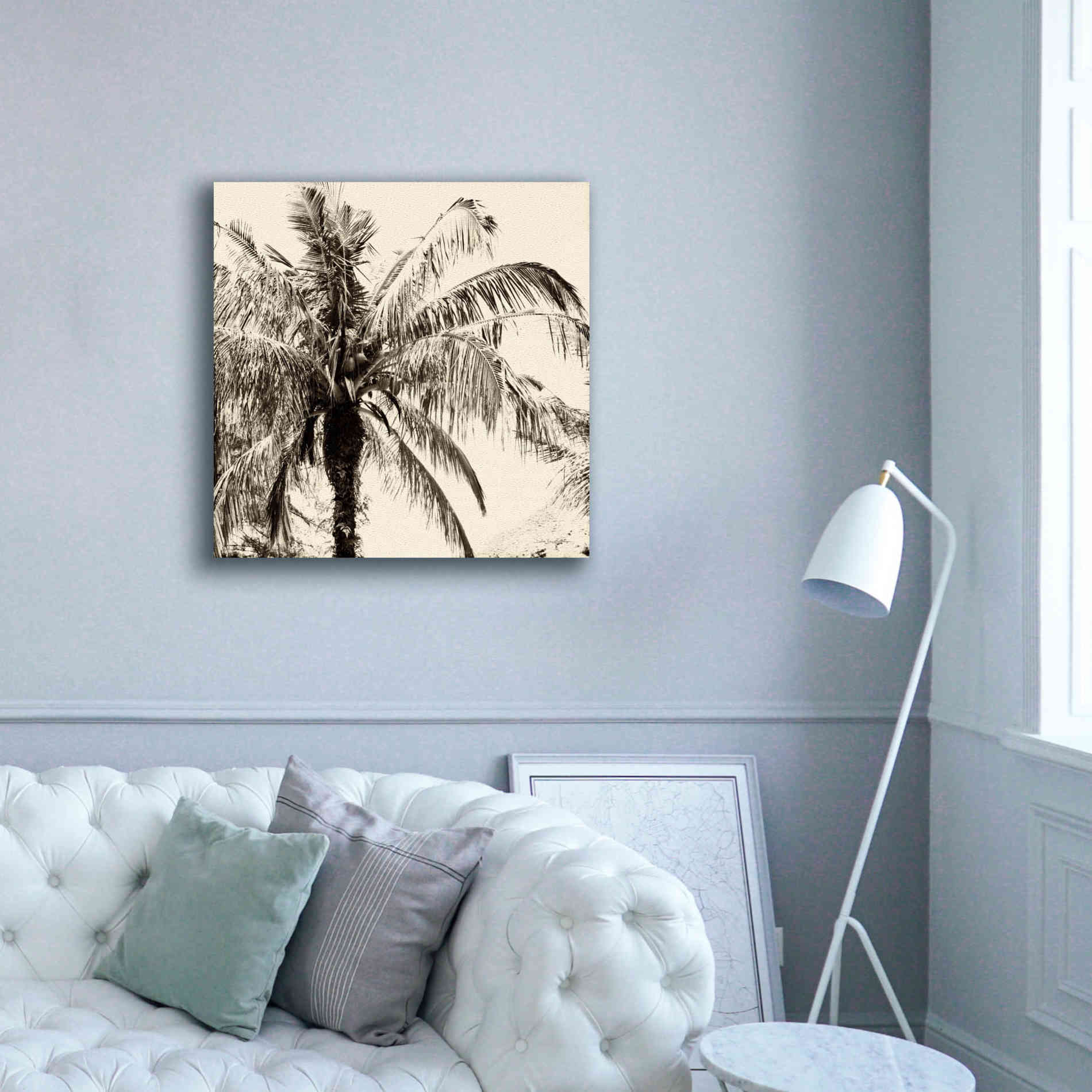 'Palm Tree Sepia III' by Debra Van Swearingen, Canvas Wall Art,37 x 37