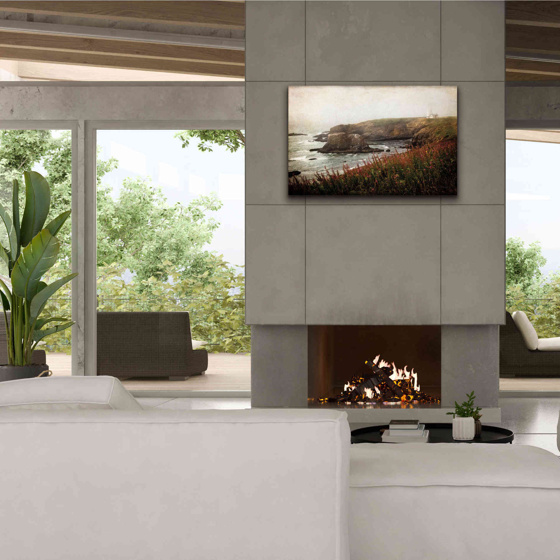 'Coastal Mist' by Debra Van Swearingen, Canvas Wall Art,40 x 26