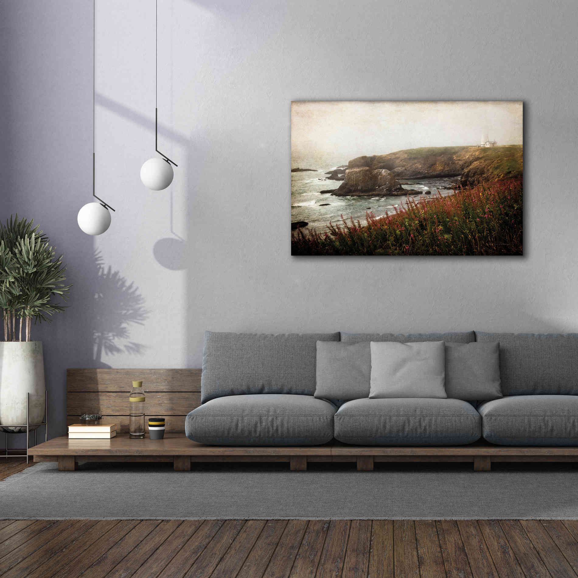 'Coastal Mist' by Debra Van Swearingen, Canvas Wall Art,60 x 40