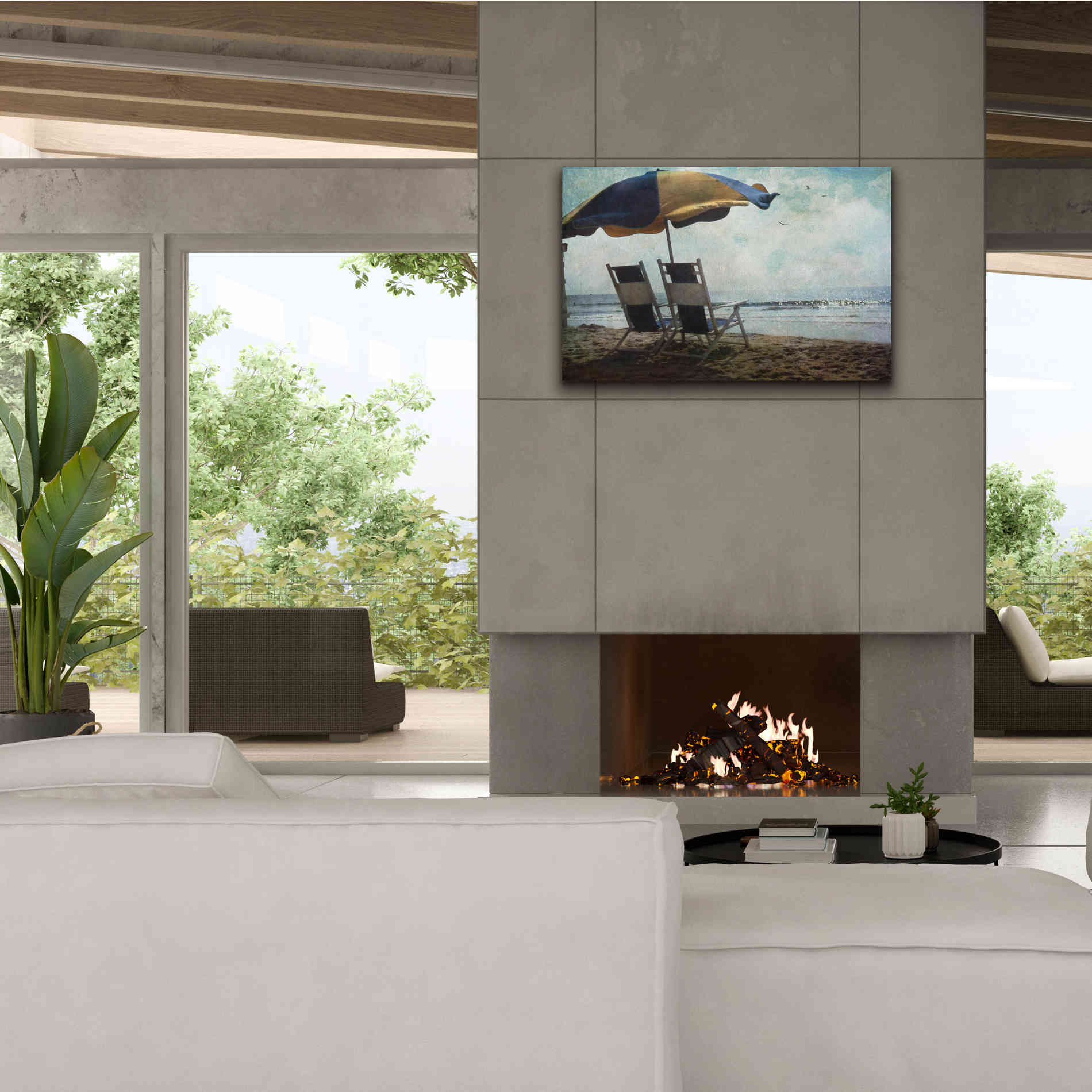 'Sea For Two' by Debra Van Swearingen, Canvas Wall Art,40 x 26