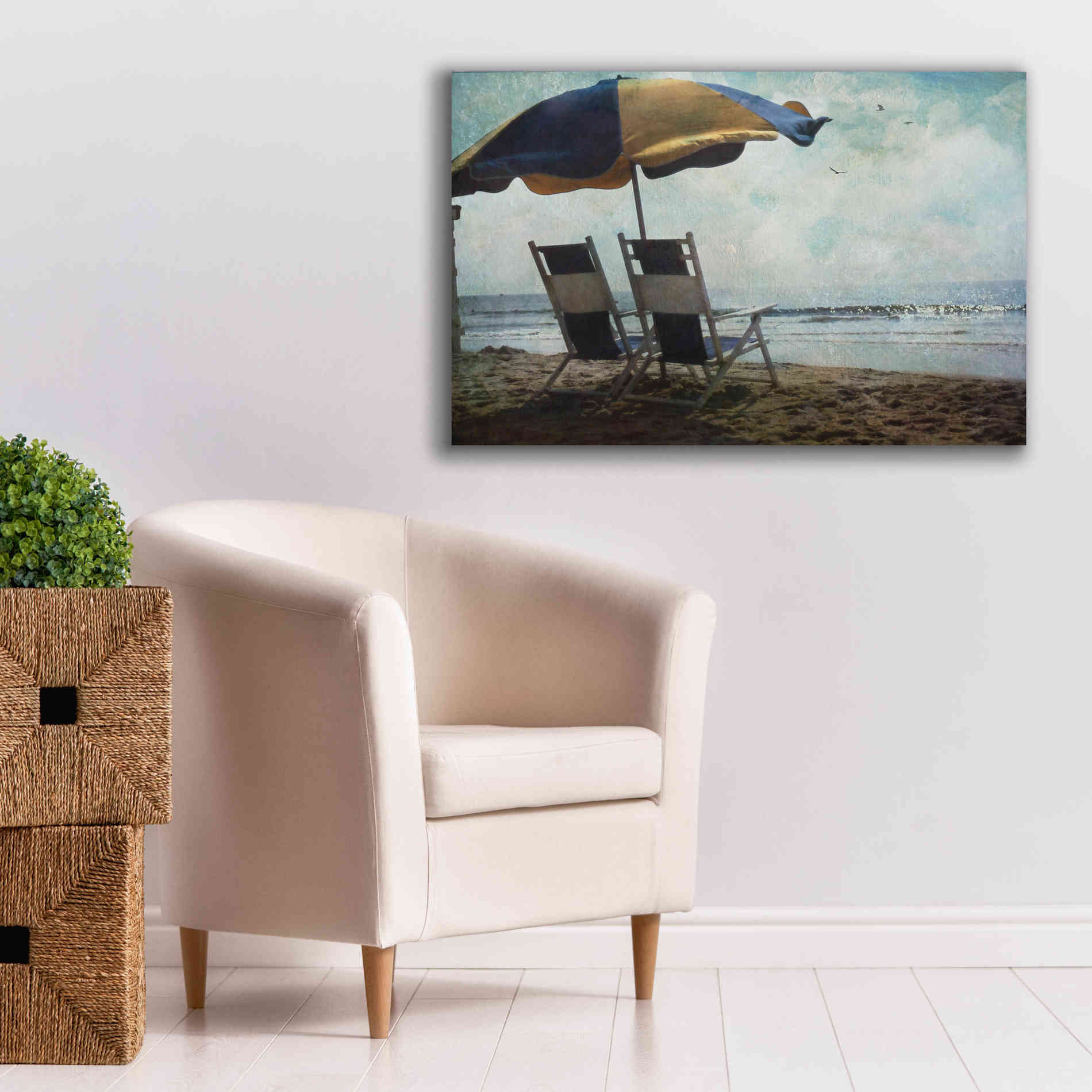 'Sea For Two' by Debra Van Swearingen, Canvas Wall Art,40 x 26
