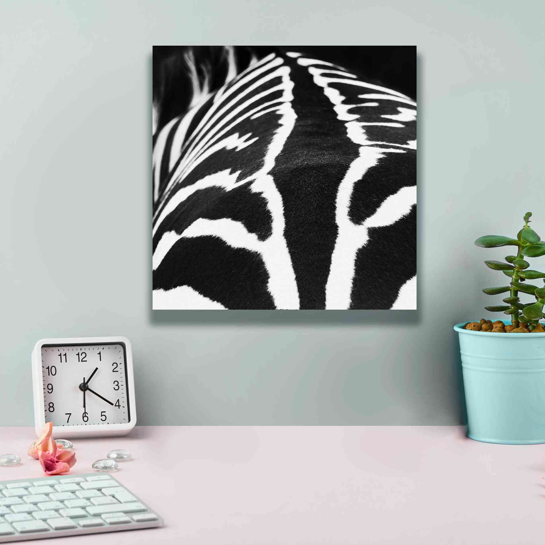 'Zebra V' by Debra Van Swearingen, Canvas Wall Art,12 x 12