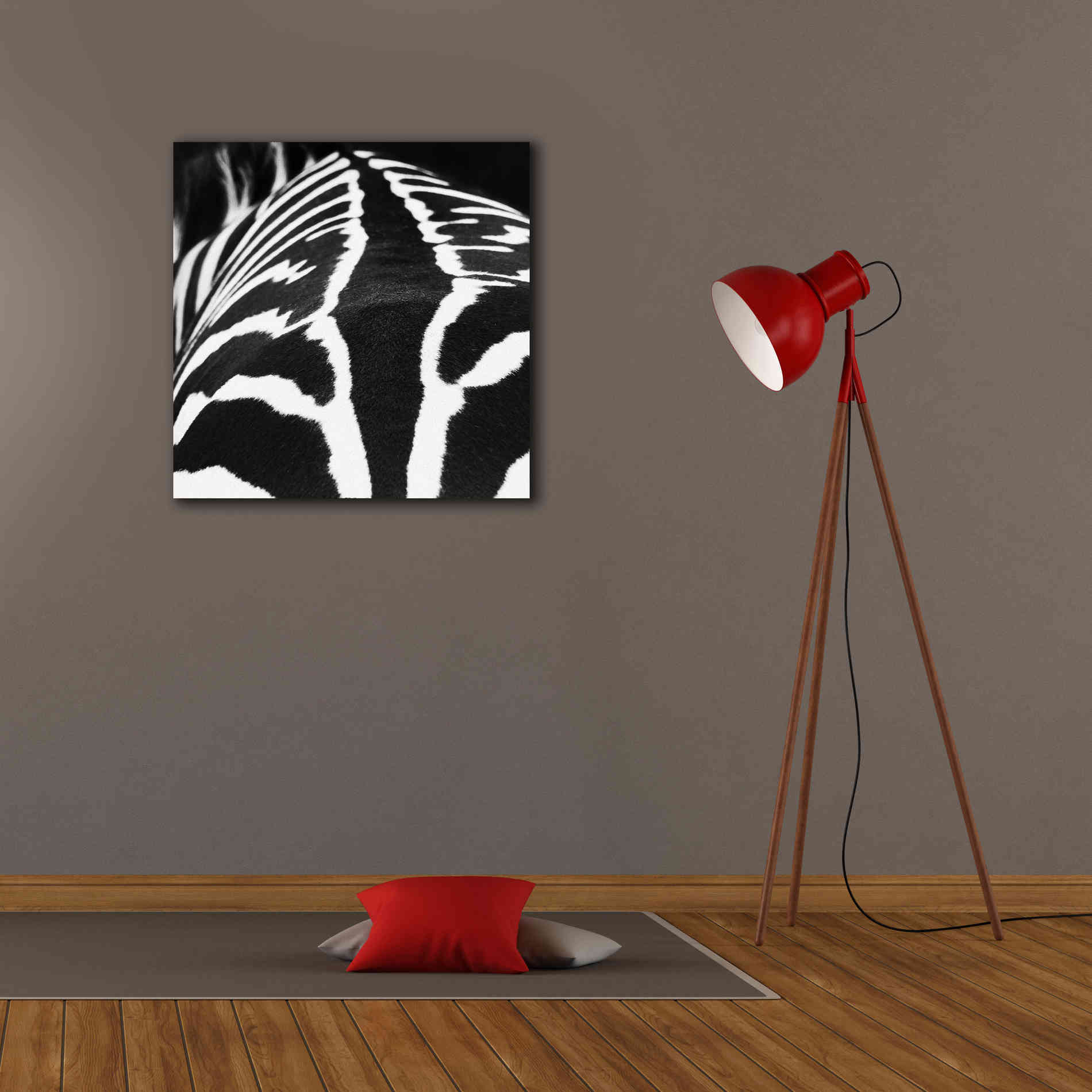 'Zebra V' by Debra Van Swearingen, Canvas Wall Art,26 x 26