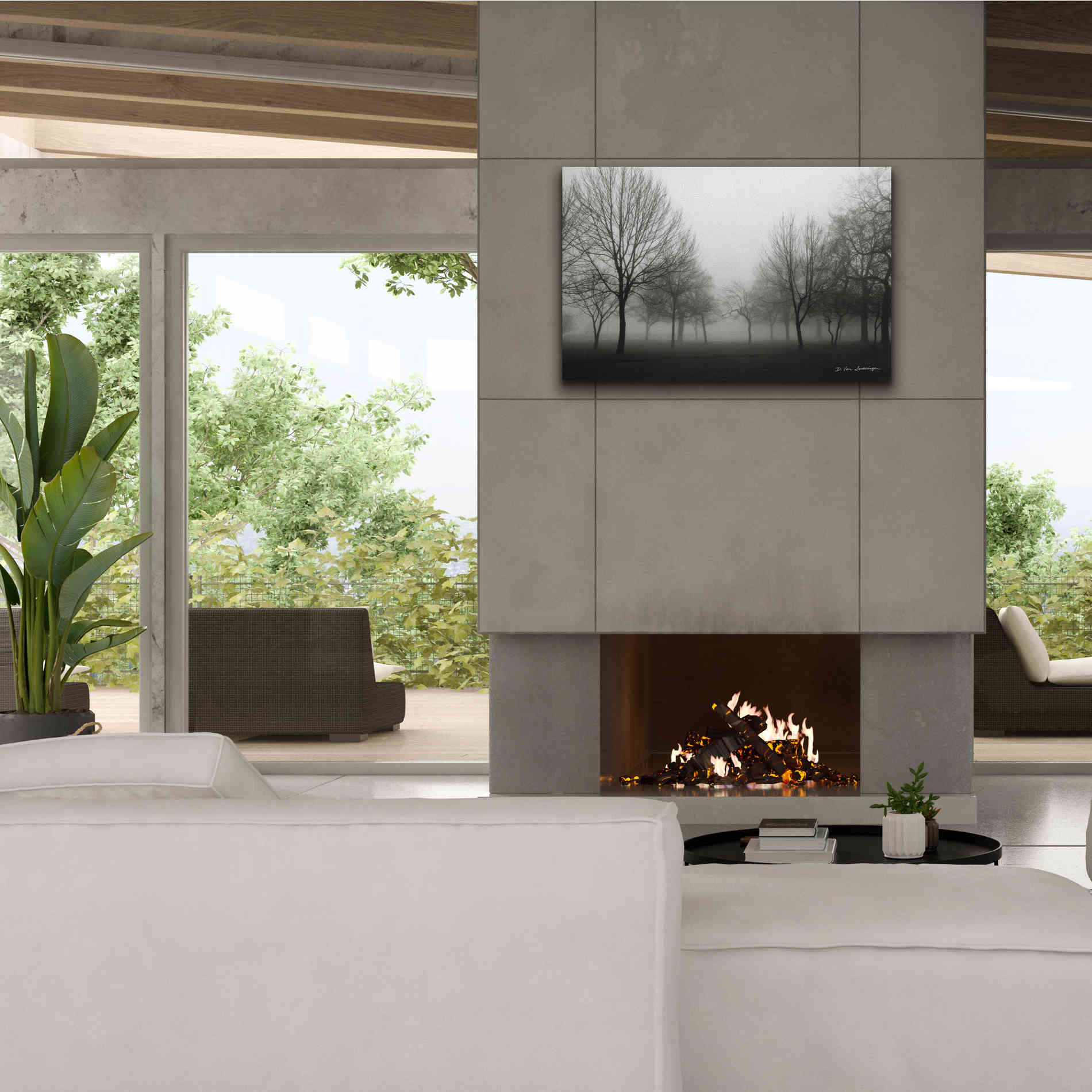 'Morning Mist' by Debra Van Swearingen, Canvas Wall Art,40 x 26