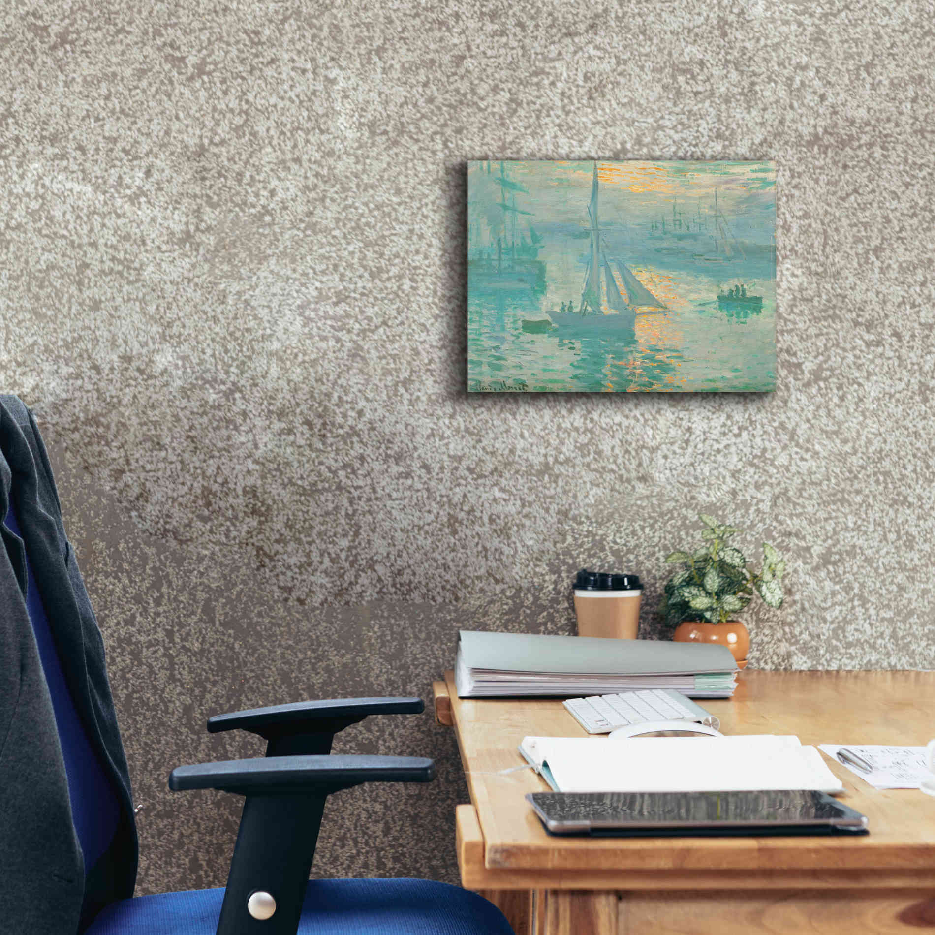 'Sunrise' by Claude Monet, Canvas Wall Art,16 x 12