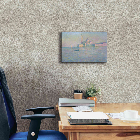 Image of 'The Church of San Giorgio Maggiore, Venice' by Claude Monet, Canvas Wall Art,18 x 12