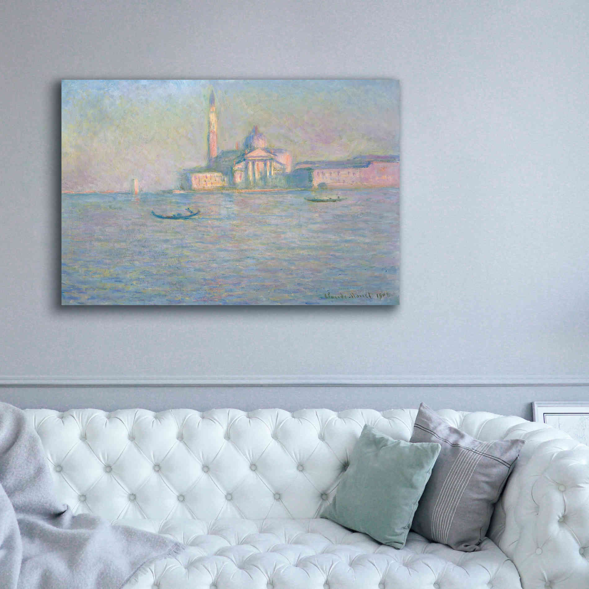 'The Church of San Giorgio Maggiore, Venice' by Claude Monet, Canvas Wall Art,60 x 40