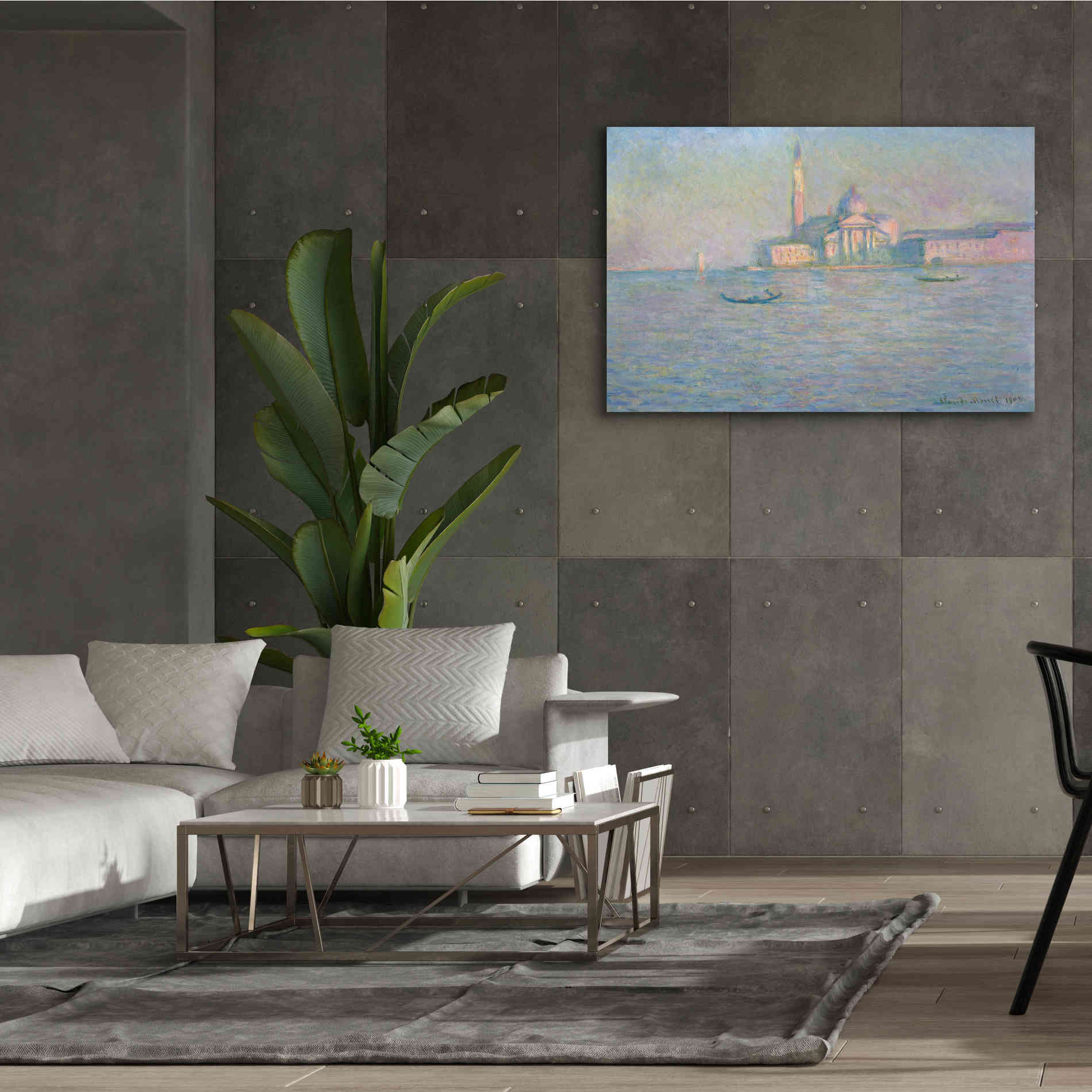 'The Church of San Giorgio Maggiore, Venice' by Claude Monet, Canvas Wall Art,60 x 40