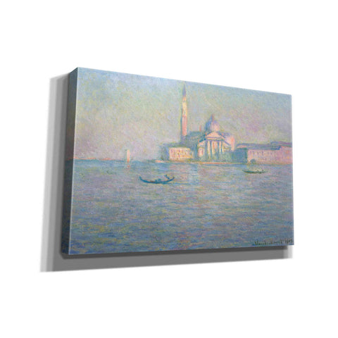 Image of 'The Church of San Giorgio Maggiore, Venice' by Claude Monet, Canvas Wall Art,18x12x1.1x0,26x18x1.1x0,40x26x1.74x0,60x40x1.74x0