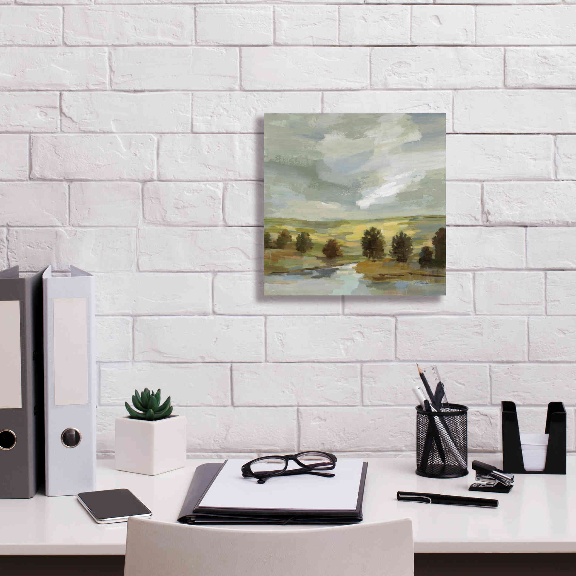 'Country Landscape' by Silvia Vassileva, Canvas Wall Art,12 x 12