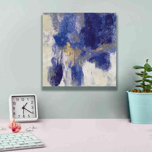 'Sparkle Abstract II Blue' by Silvia Vassileva, Canvas Wall Art,12 x 12