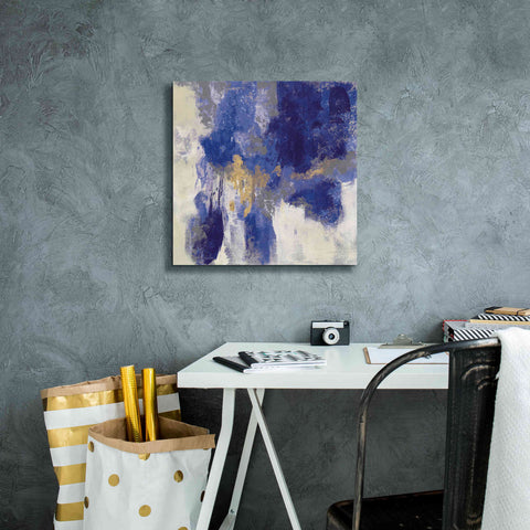 Image of 'Sparkle Abstract II Blue' by Silvia Vassileva, Canvas Wall Art,18 x 18