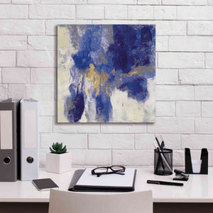'Sparkle Abstract II Blue' by Silvia Vassileva, Canvas Wall Art,18 x 18