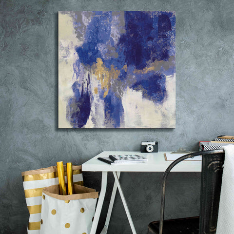 Image of 'Sparkle Abstract II Blue' by Silvia Vassileva, Canvas Wall Art,26 x 26