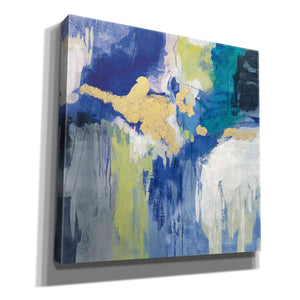 'Sparkle Abstract III Blue' by Silvia Vassileva, Canvas Wall Art,12x12x1.1x0,18x18x1.1x0,26x26x1.74x0,37x37x1.74x0