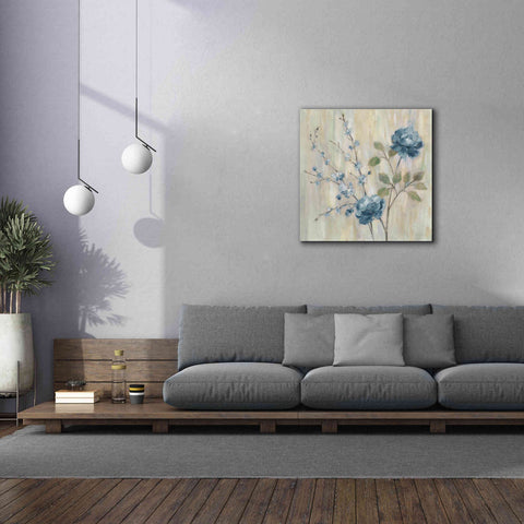 Image of 'Contemporary Chinoiserie Blue' by Silvia Vassileva, Canvas Wall Art,37 x 37