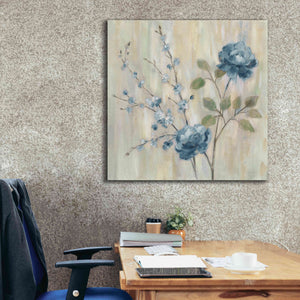 'Contemporary Chinoiserie Blue' by Silvia Vassileva, Canvas Wall Art,37 x 37