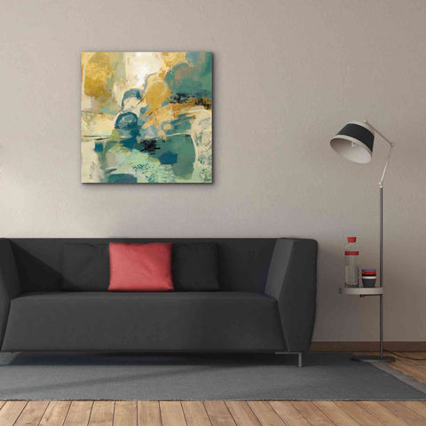 Image of 'Mid Mod Mood Blue' by Silvia Vassileva, Canvas Wall Art,37 x 37